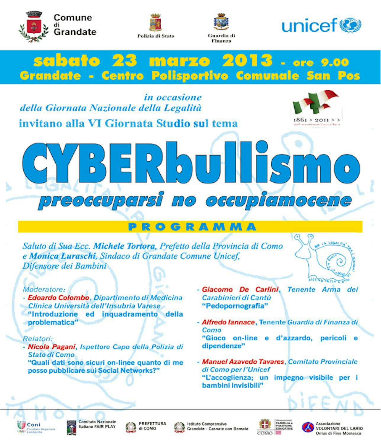 Grandate (CO), un convegno sul cyberbullismo