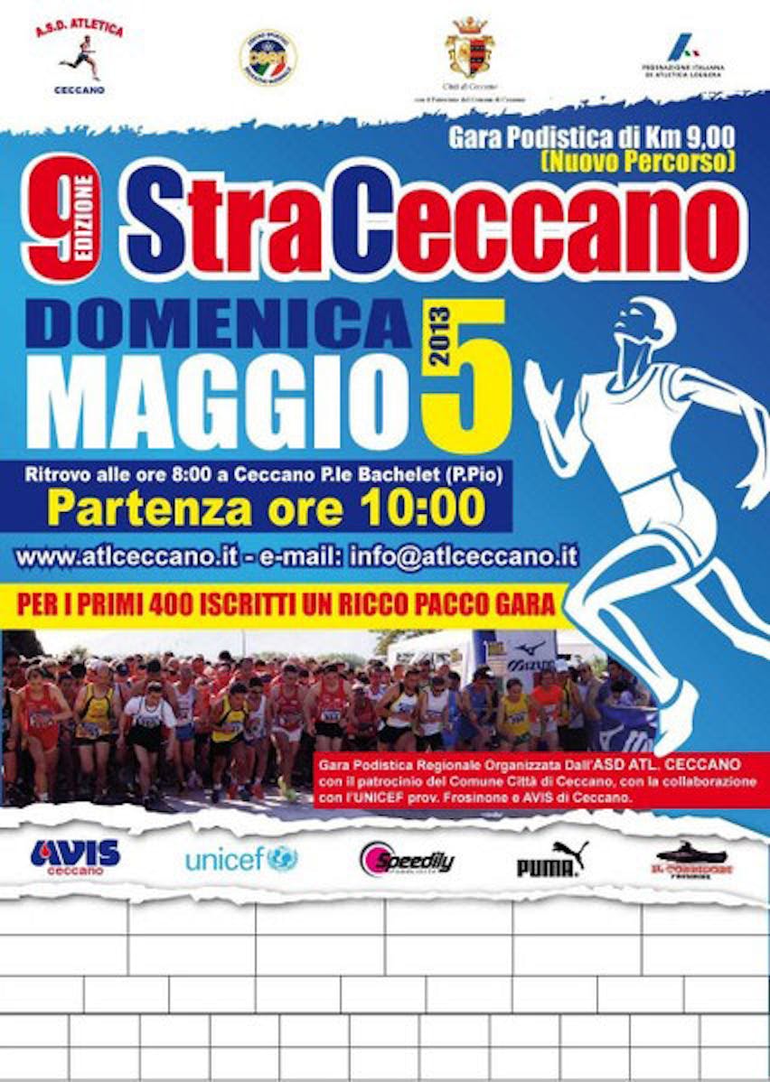 Frosinone, l'UNICEF alla StraCeccano 2013 (5 maggio)