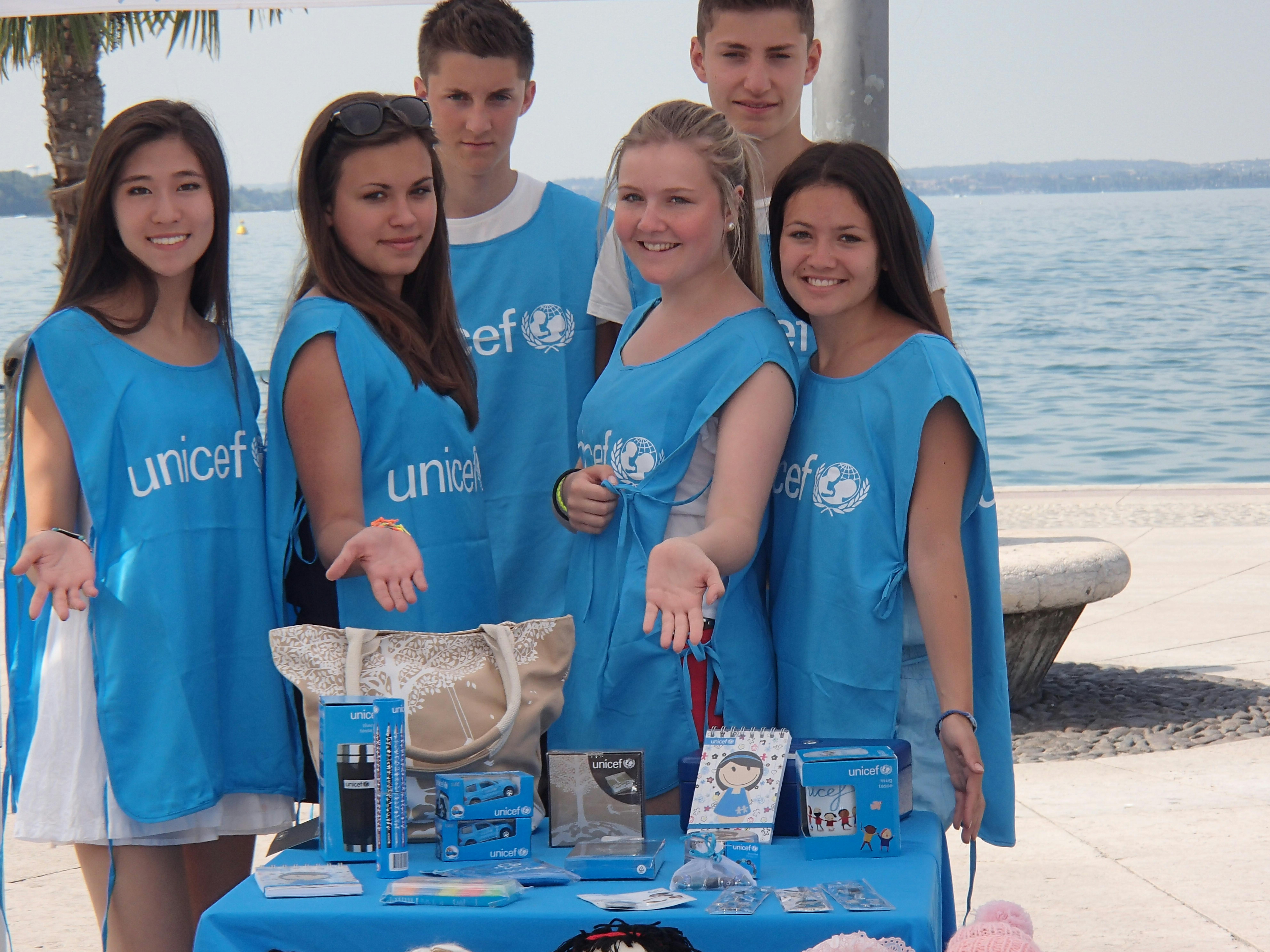 Studenti tedeschi volontari per l'UNICEF a Verona