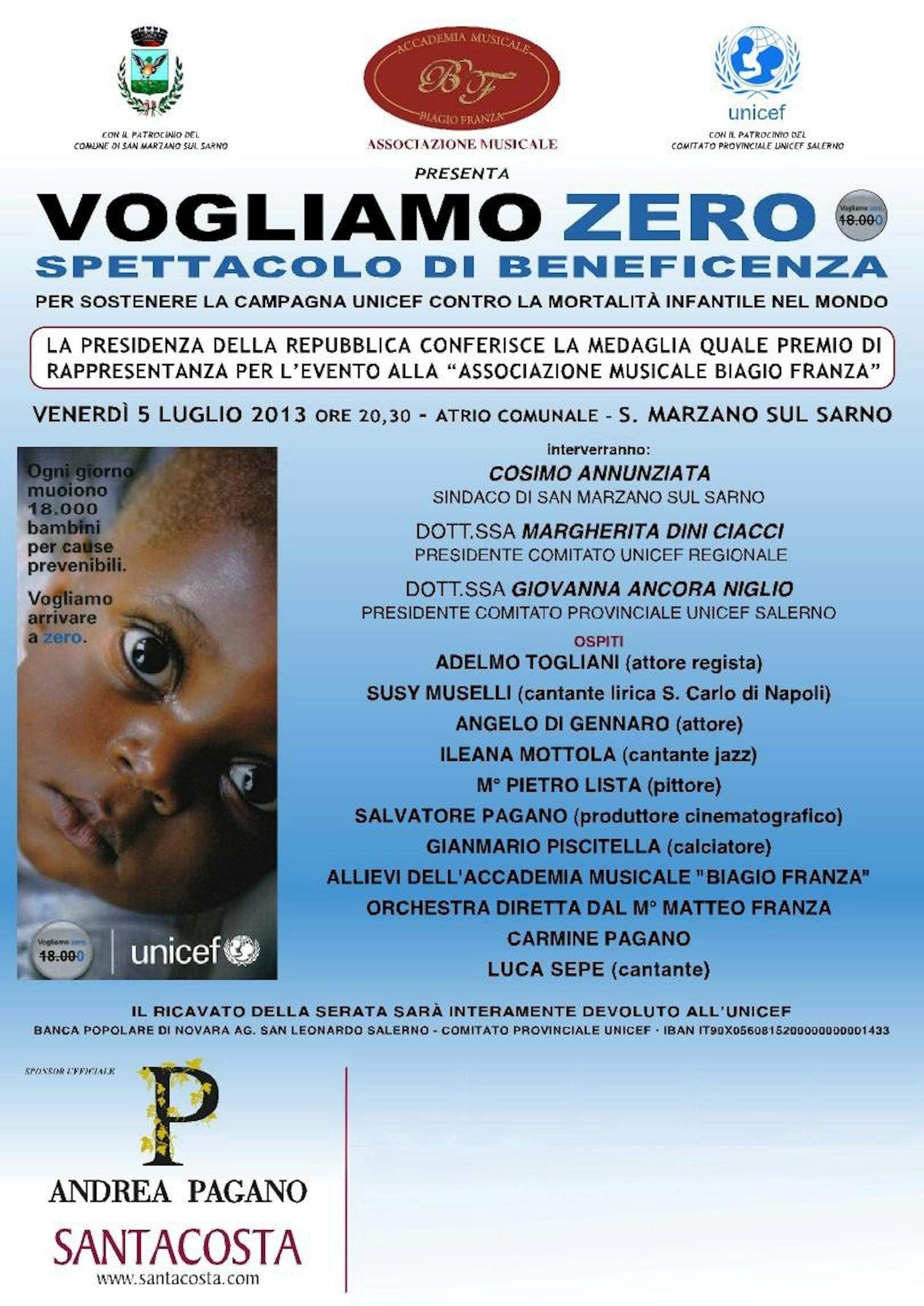 S. Marzano sul Sarno, serata di artisti per arrivare a Zero