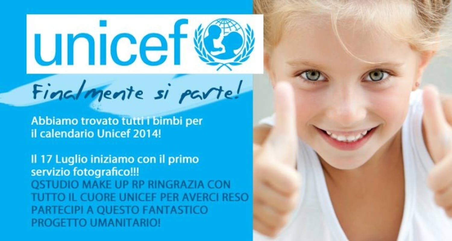 I bambini di Imperia protagonisti del calendario 2014 per l'UNICEF