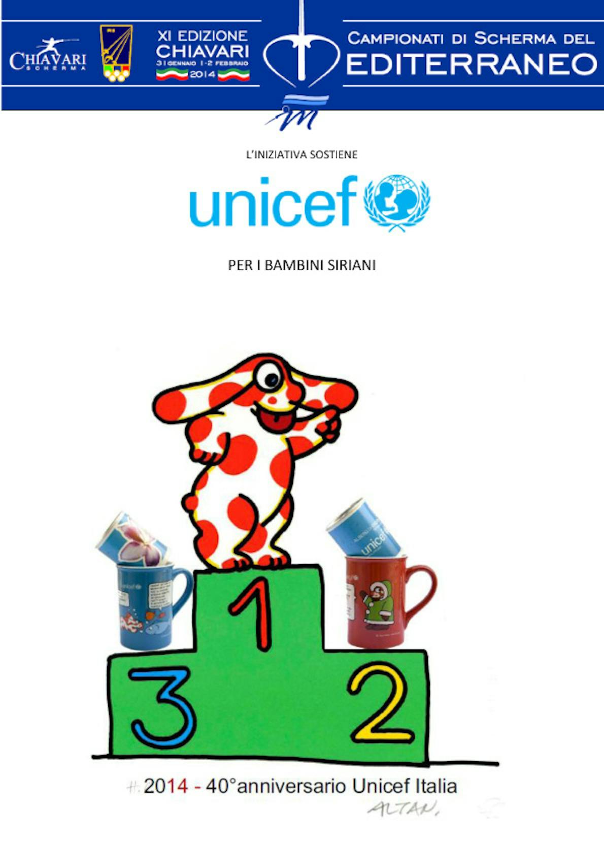 Chiavari: i Campionati del Mediterraneo di Scherma per l'UNICEF