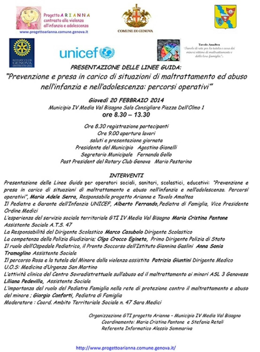 Genova. Anche l'UNICEF alla presentazione delle linee guida per operatori sociali