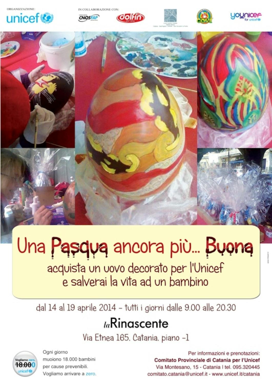  A Catania le uova di Pasqua decorate sostengono UNICEF