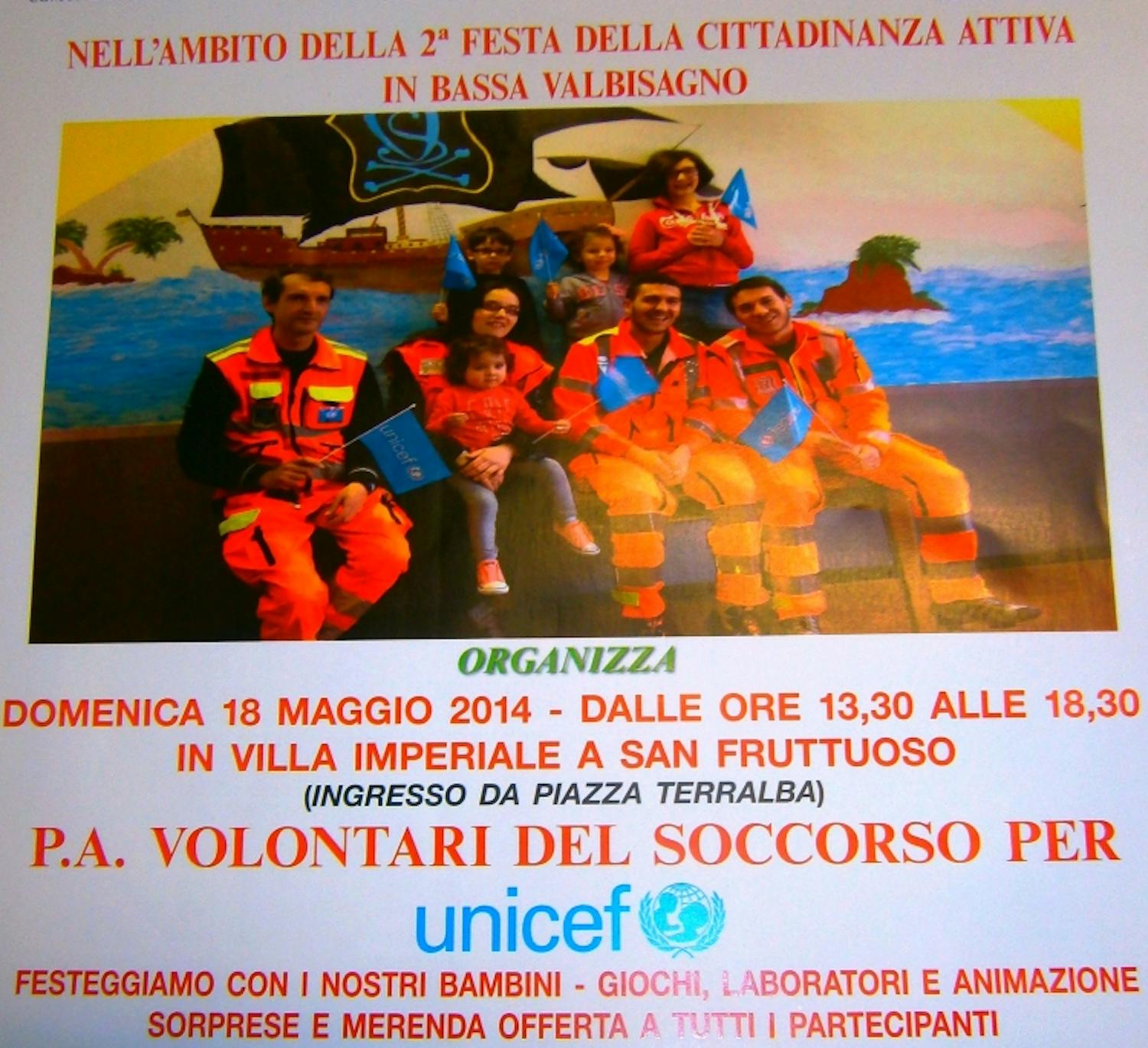 Genova: I volontari del Soccorso per l'UNICEF