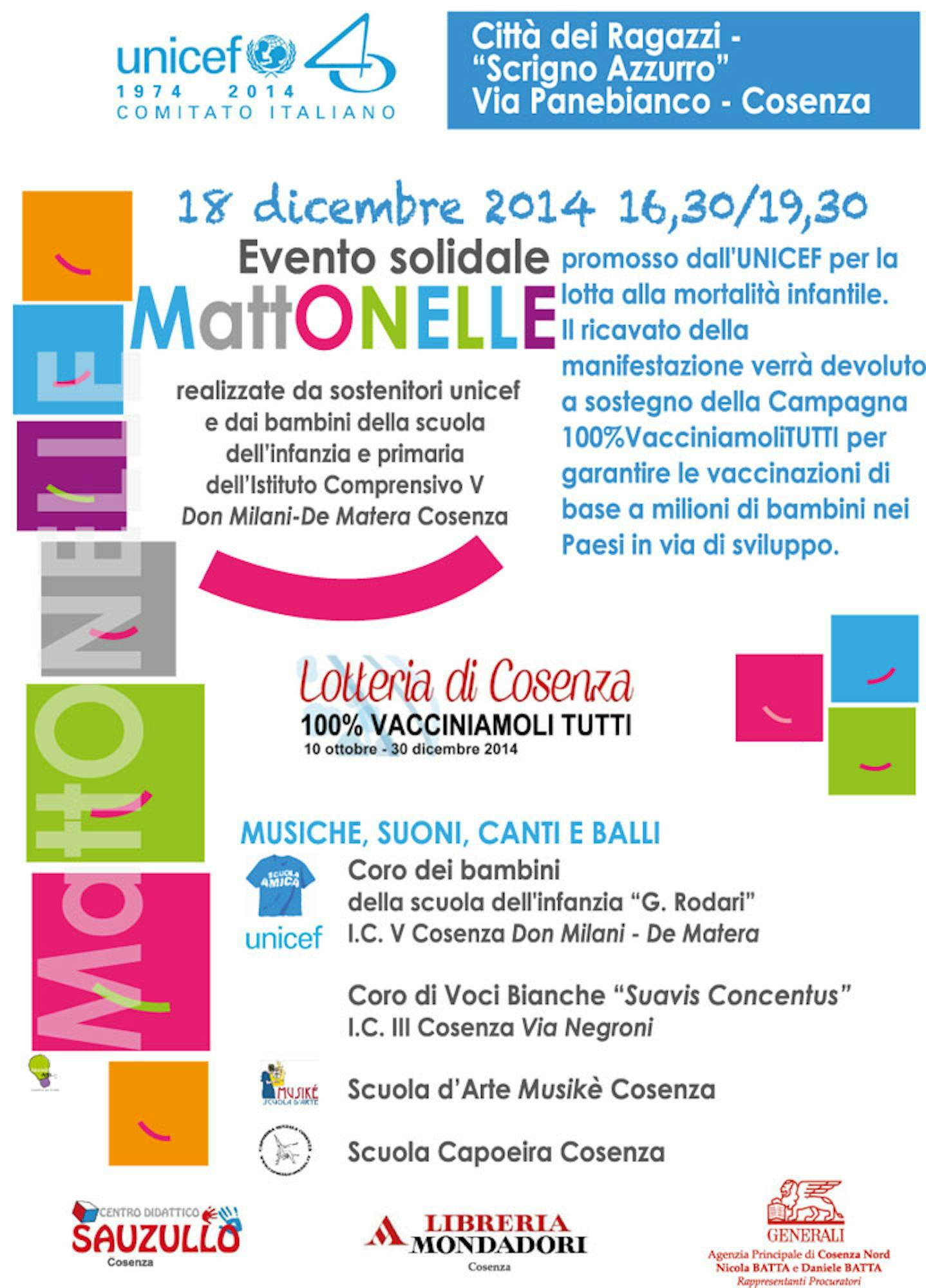 Domani a Cosenza approda l'evento solidale MattONELLE