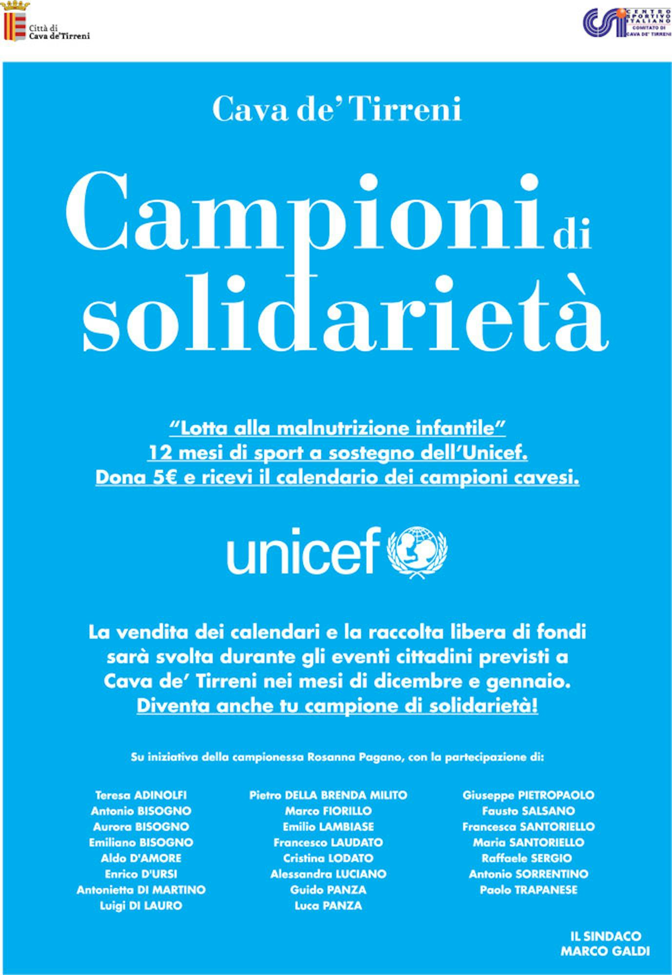 Salerno: Rosanna Pagano per l'UNICEF