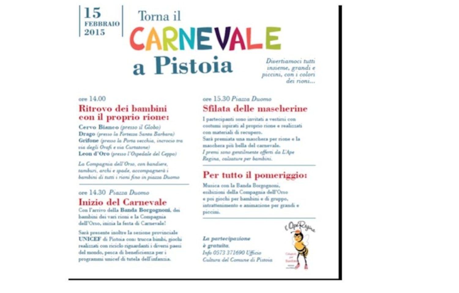 I volontari UNICEF al carnevale di Pistoia