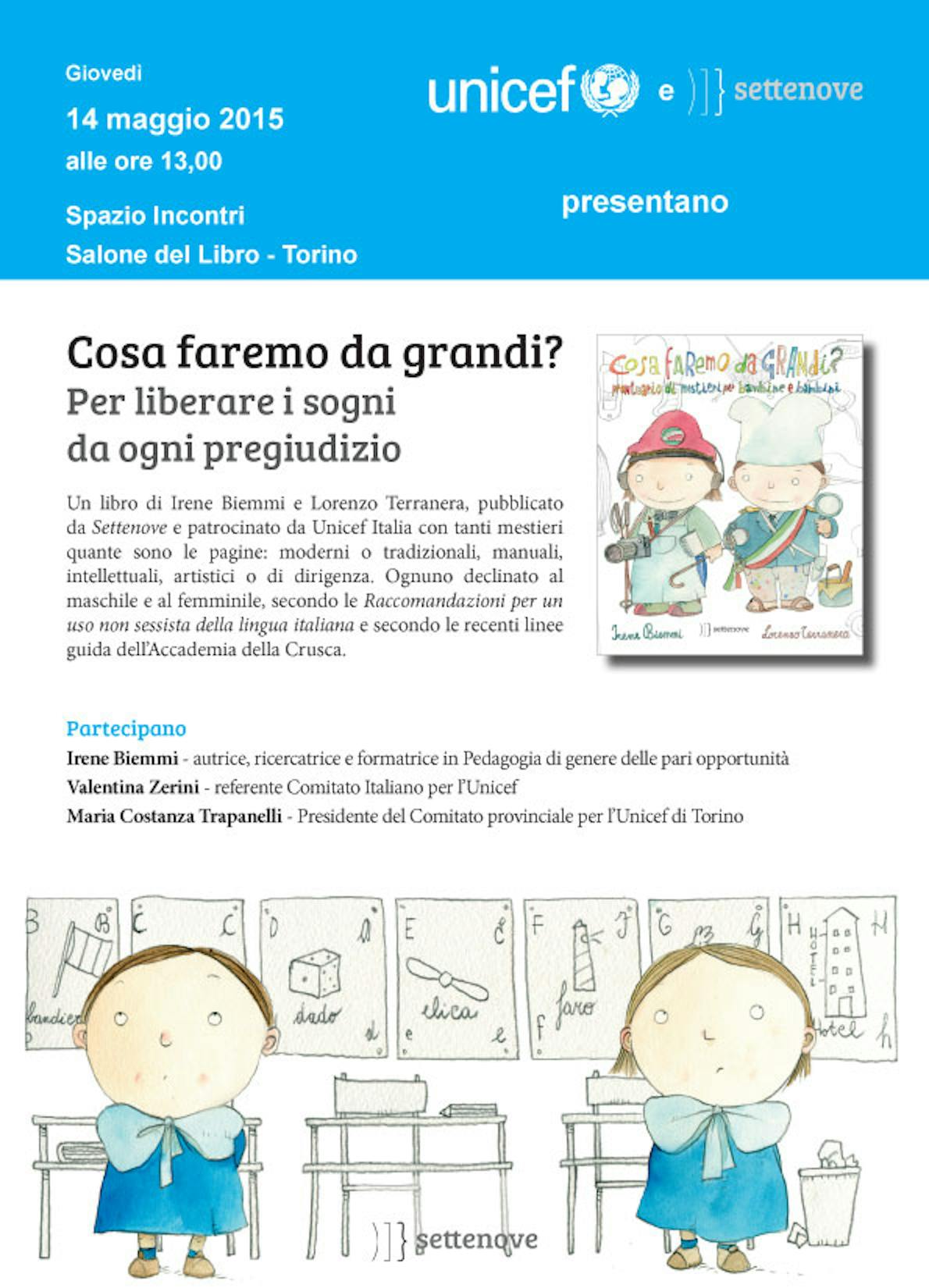 Torino: l'UNICEF al Salone Internazionale del Libro