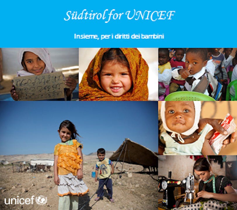 Südtirol for UNICEF, una settimana di solidarietà per l'infanzia