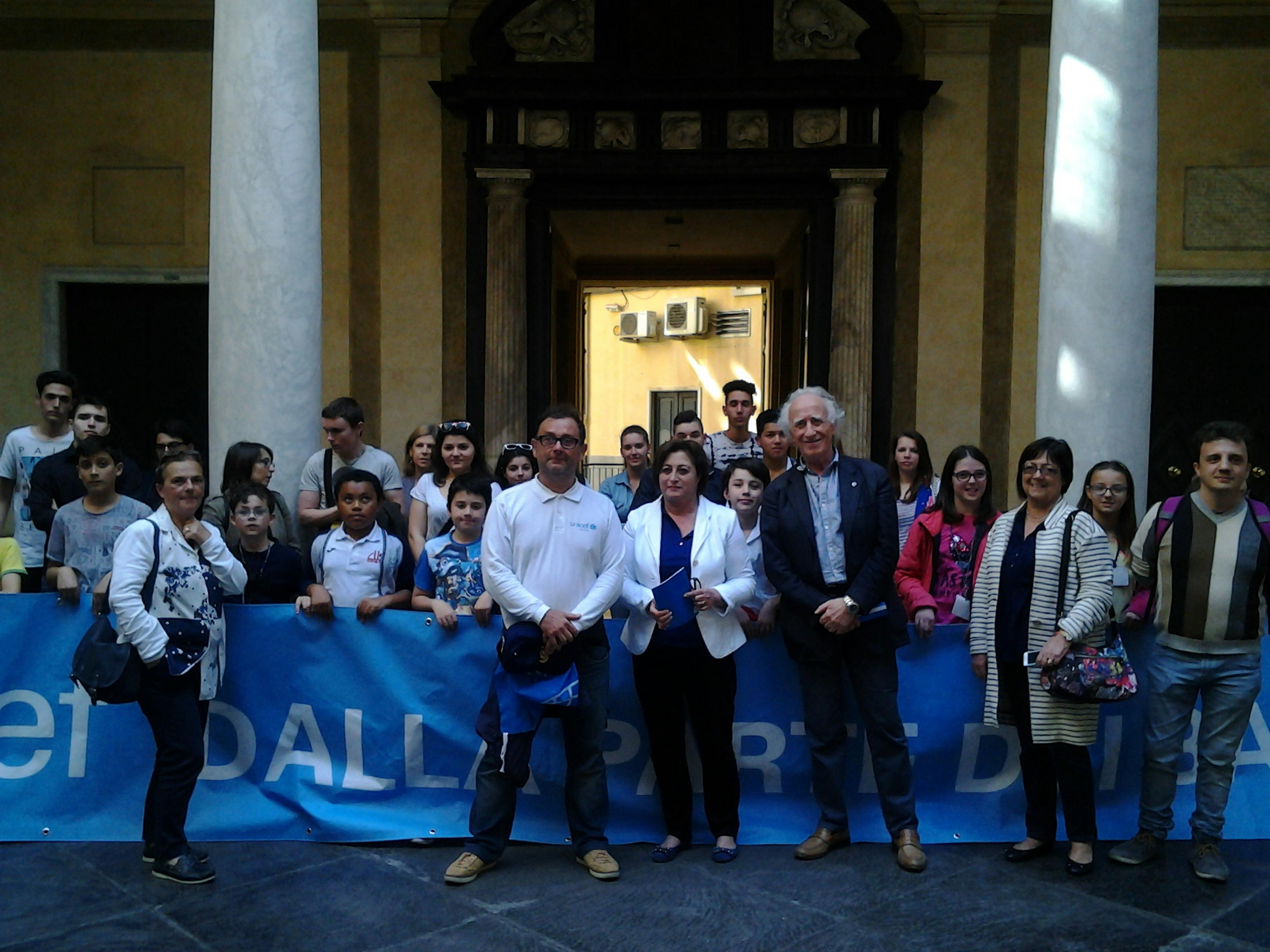 I ragazzi di Genova con l'UNICEF a Palazzo Tursi