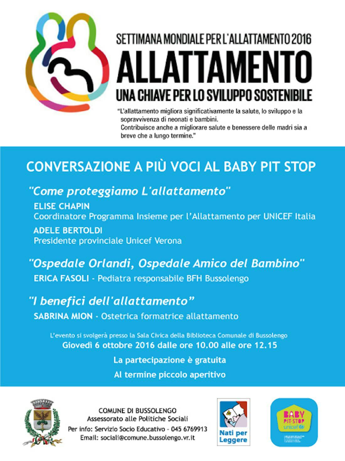 Conversazione a più voci al Baby Pit Stop di Bussolengo