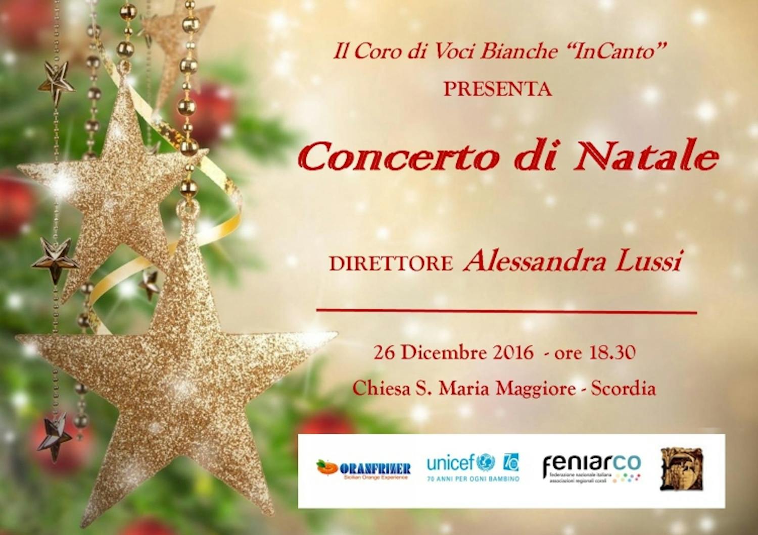 Invito all'evento del 26 dicembre 2016