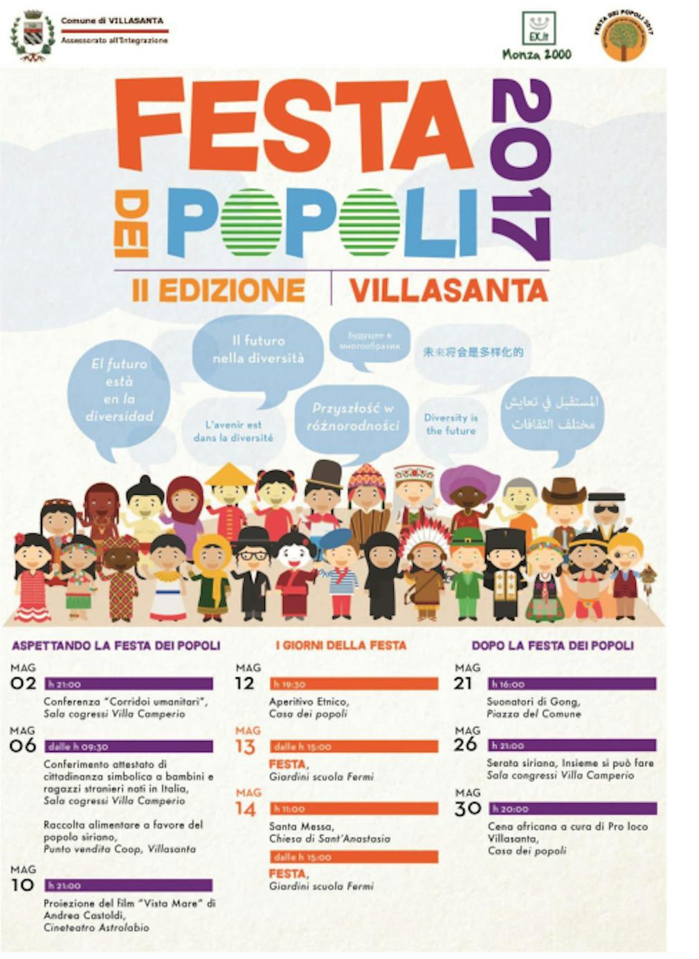 A Villasanta inizia la seconda edizione della Festa dei Popoli