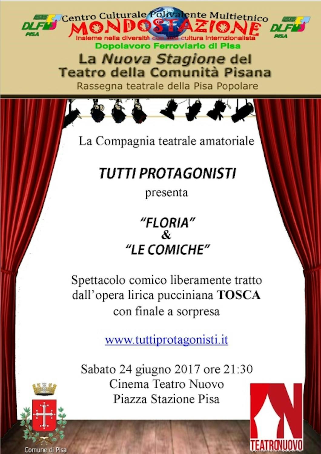 Locandina dello spettacolo “Floria & le Comiche”