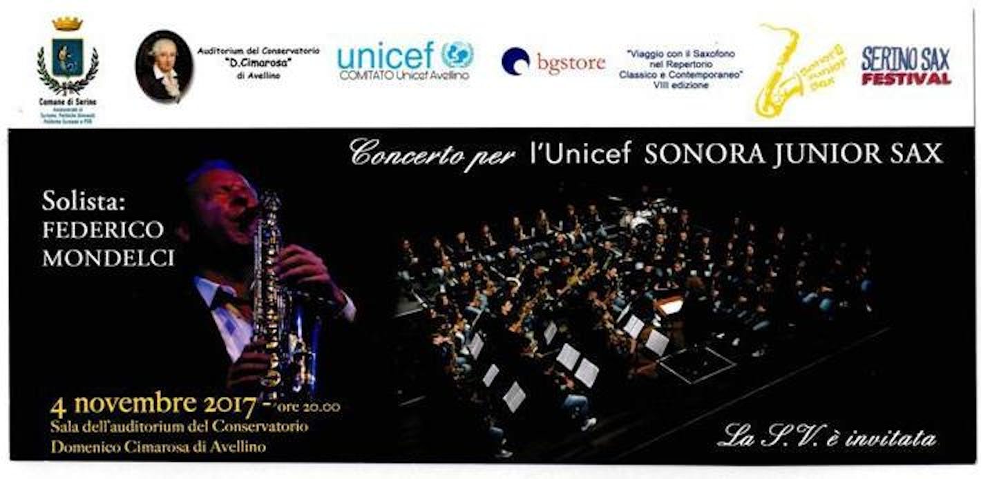 Ad Avellino un concerto di beneficenza per l'UNICEF