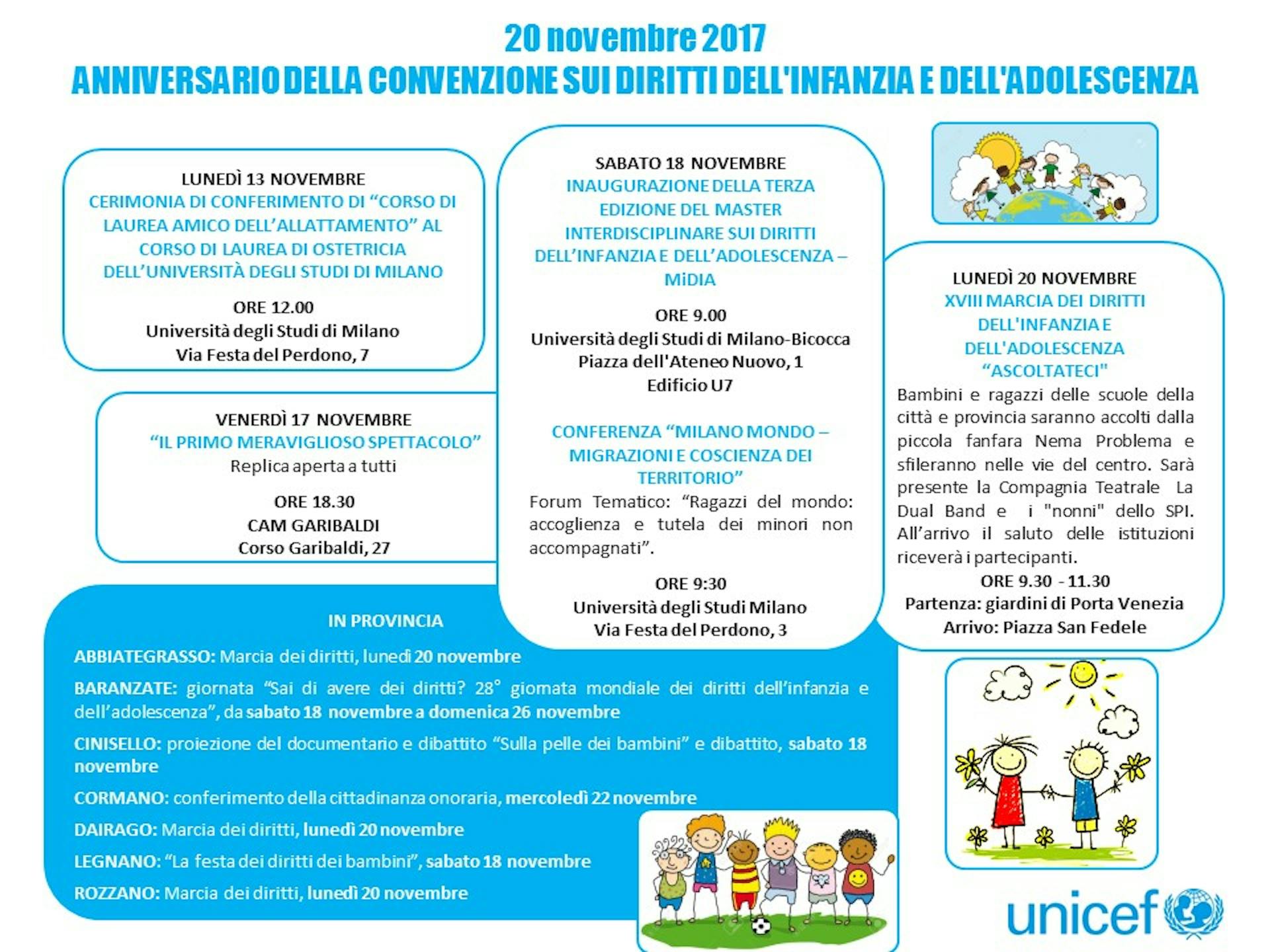 Scopri gli eventi per la Giornata Mondiale dell'Infanzia a Milano