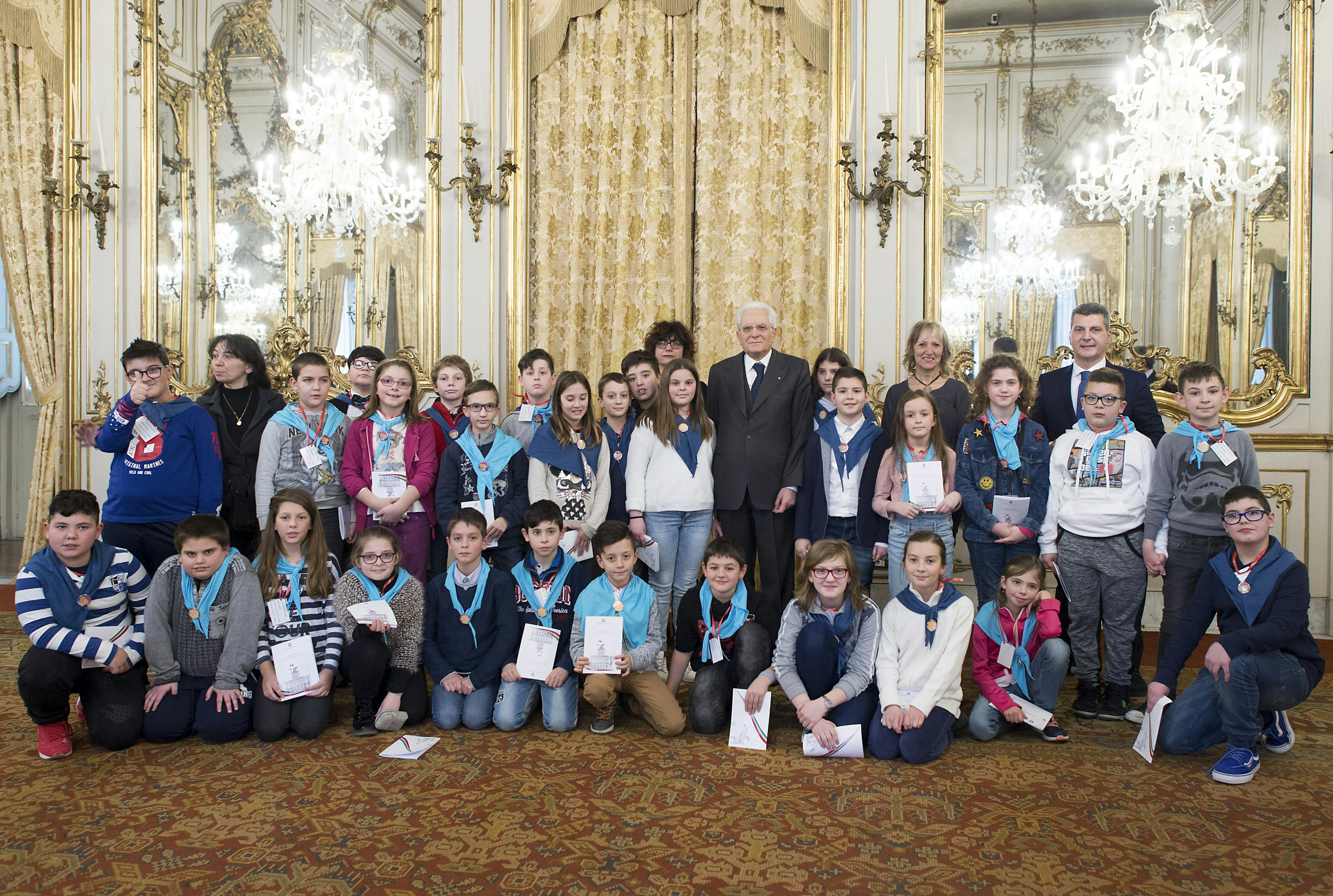 Foto di gruppo con il Presidente Mattarella