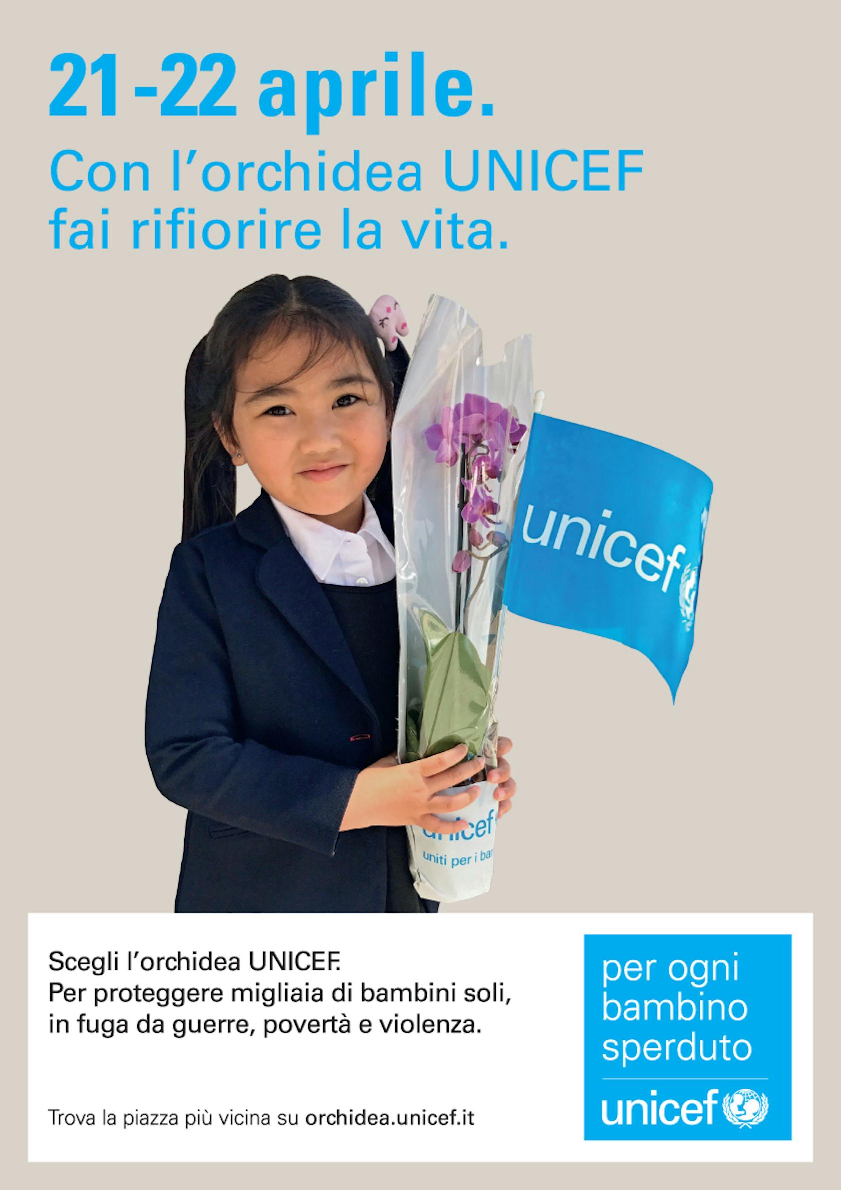 Anche per Trento le Orchidee UNICEF per ogni bambino speduto