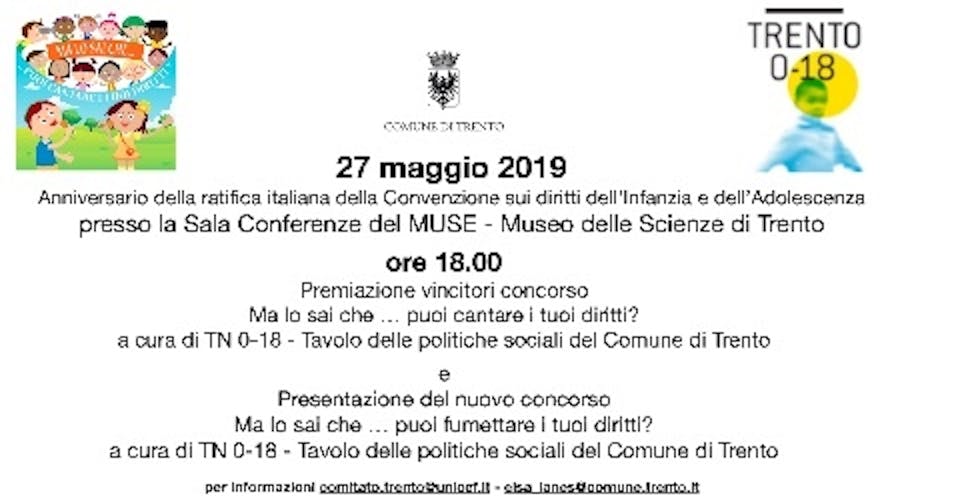 Ma lo sai che..puoi cantare i tuoi diritti? ... Giornata conclusiva del concorso al Museo della Scienza - MUSE di Trento