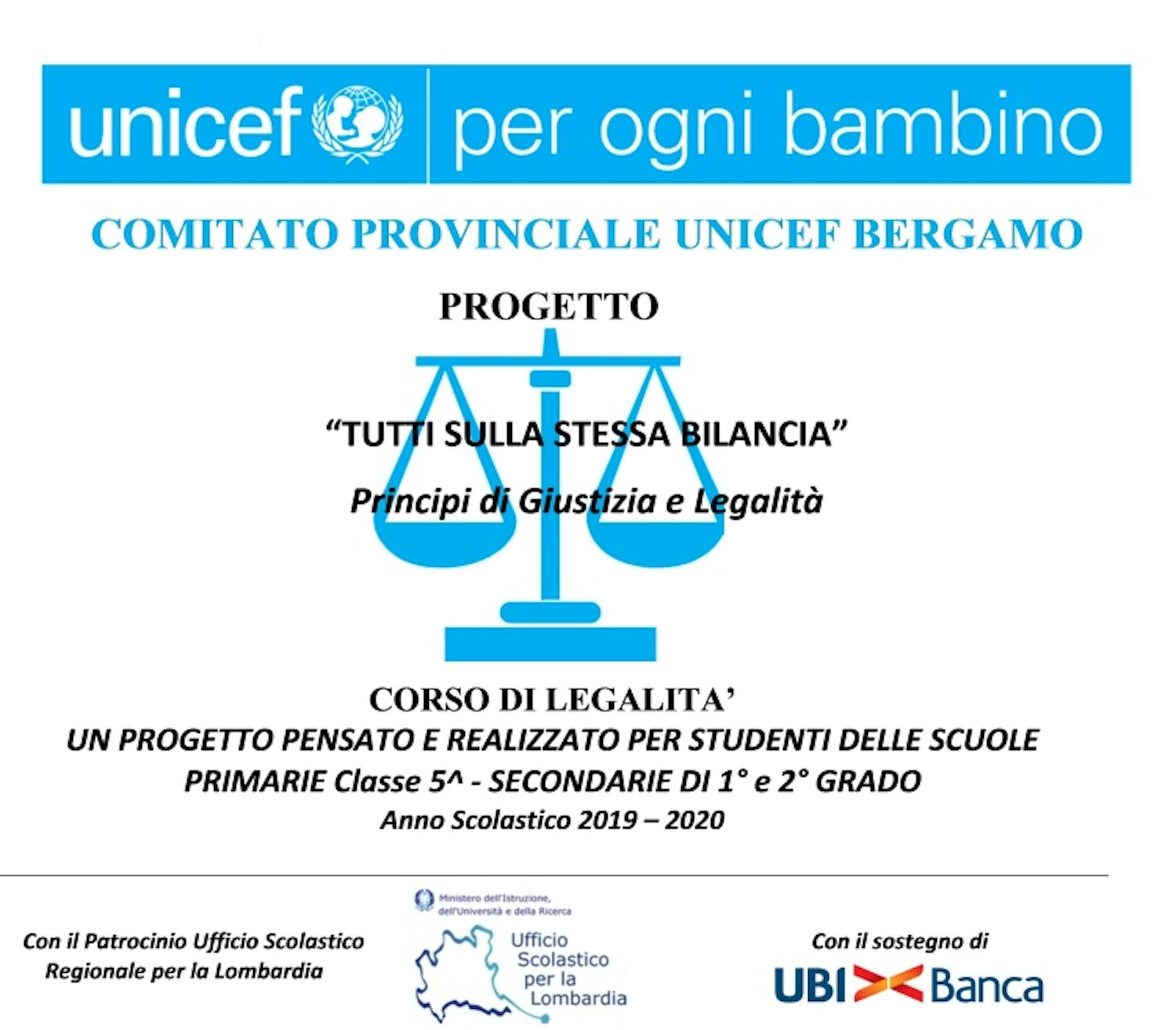 Bergamo, corso di legalità “Tutti sulla stessa bilancia - Principi di Giustizia e Legalità“ 