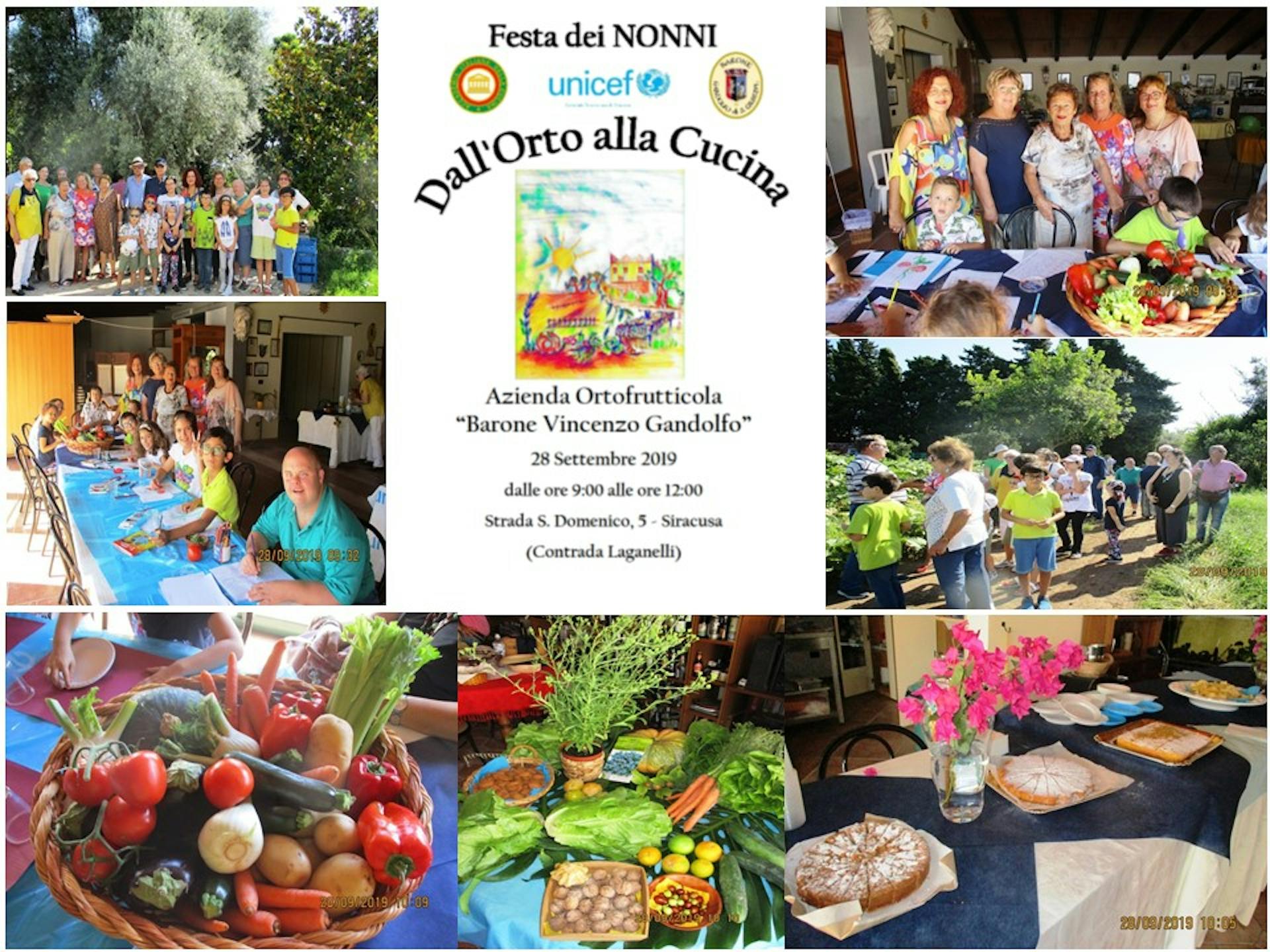 A Siracusa la Festa UNICEF dei Nonni e Bambini 2019 si è svolta con l'Accademia Italiana della Cucina 