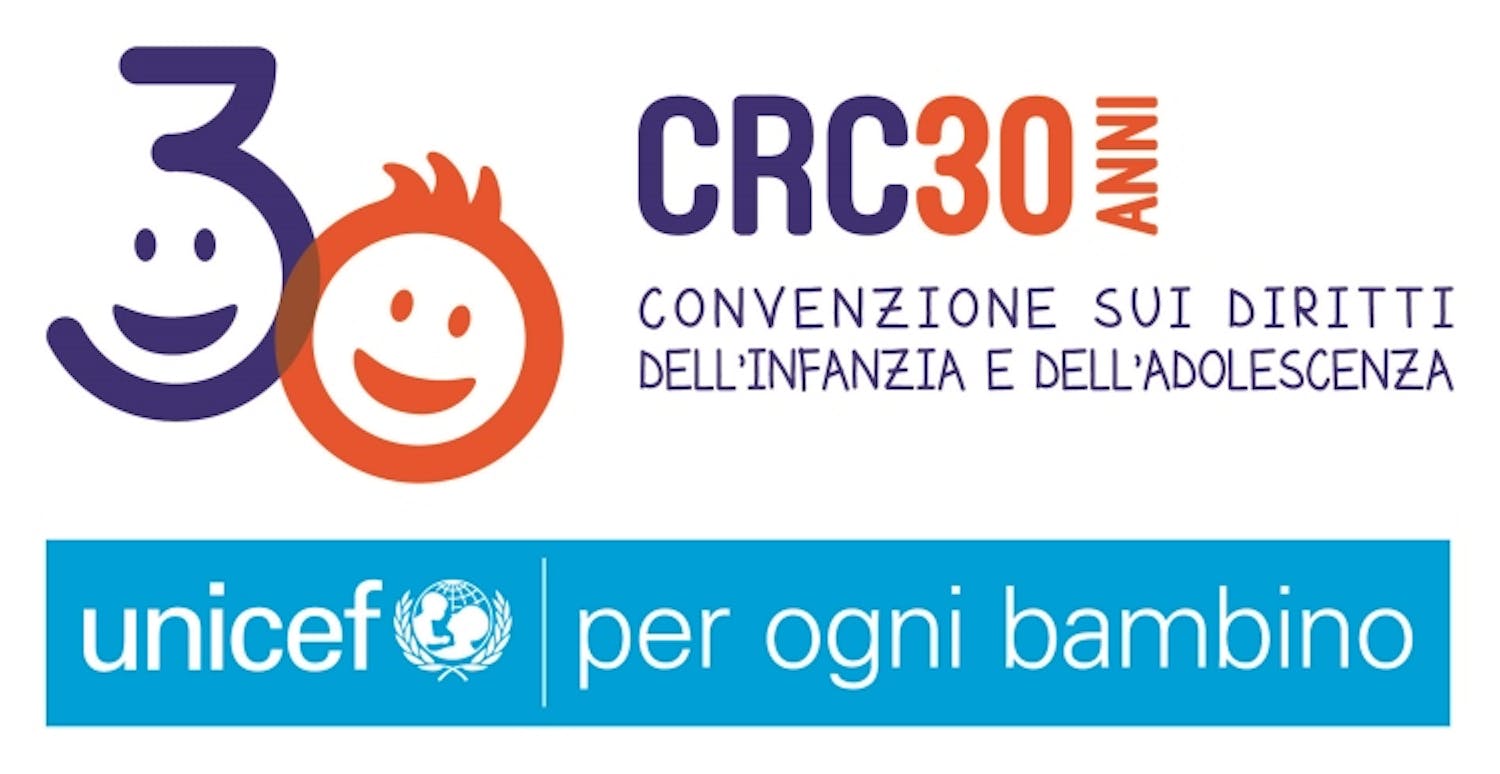 Logo 30 anni Convenzione Diritti Infanzia e Adolescenza