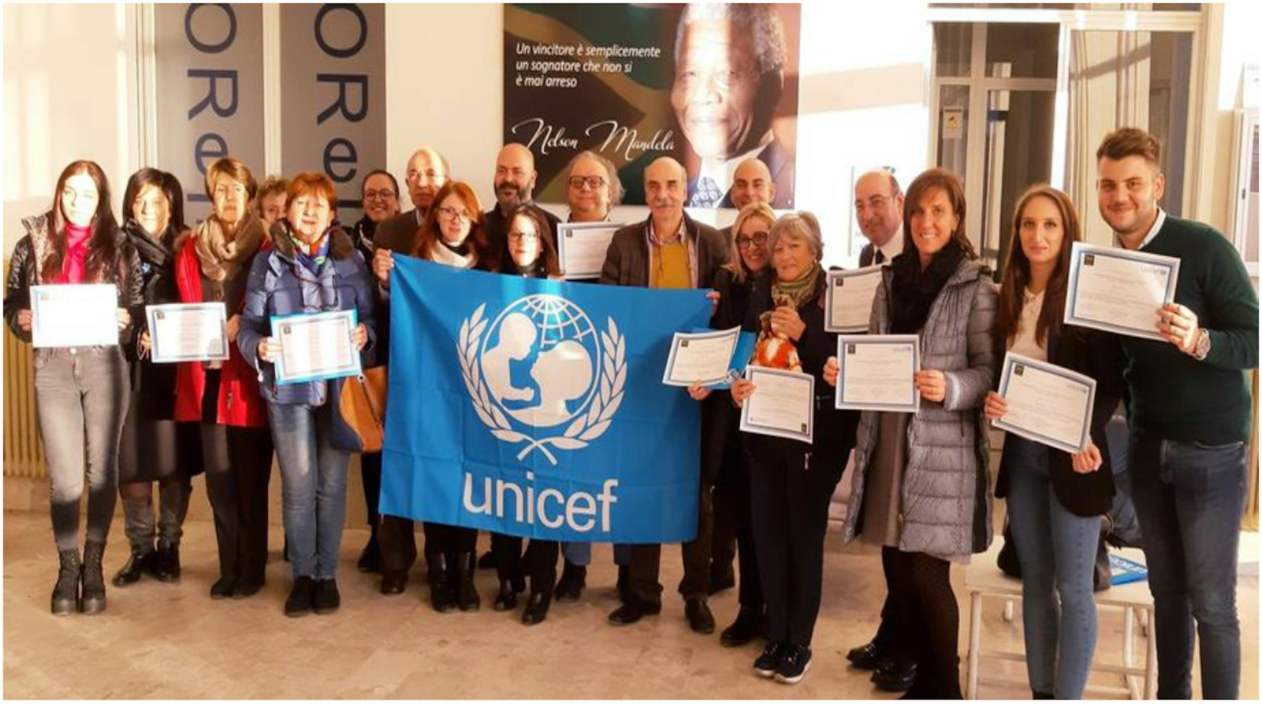 I partecipanti al Corso di alta formazione UNICEF a Caltanissetta