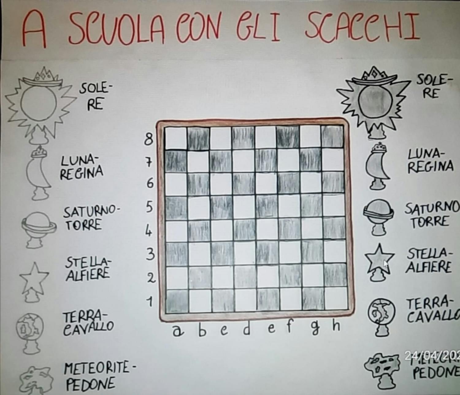 Una delle scacchiere creative!