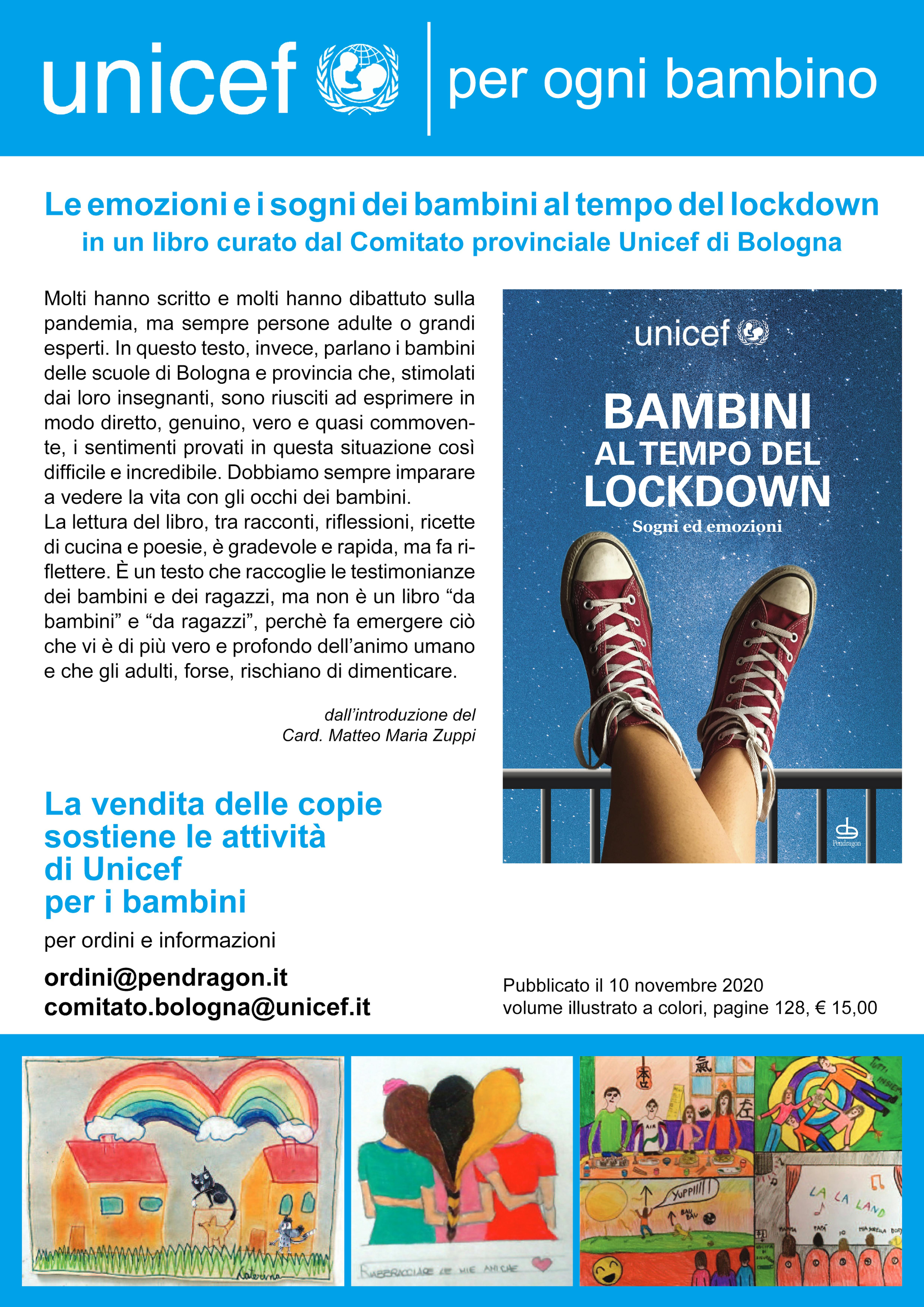 Bambini al tempo del Lockdown, una pubblicazione a sostegno dell'UNICEF