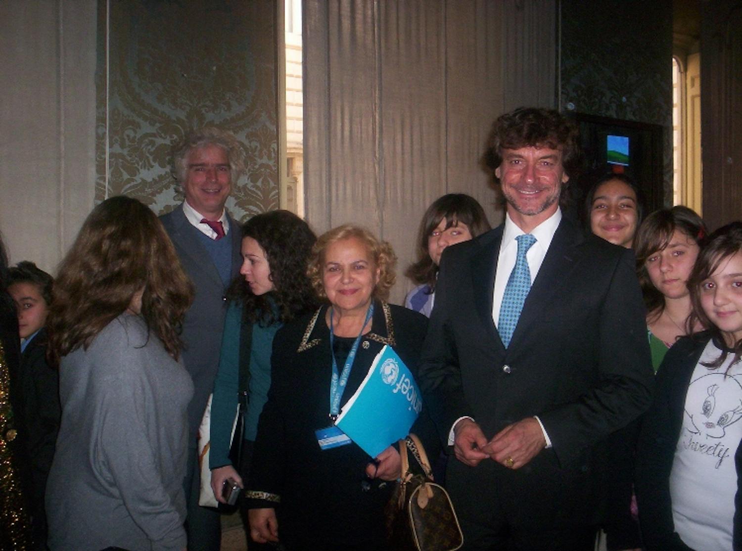 Gli studenti del Litorale Roma Nord alla presentazione del Rapporto UNICEF 2012