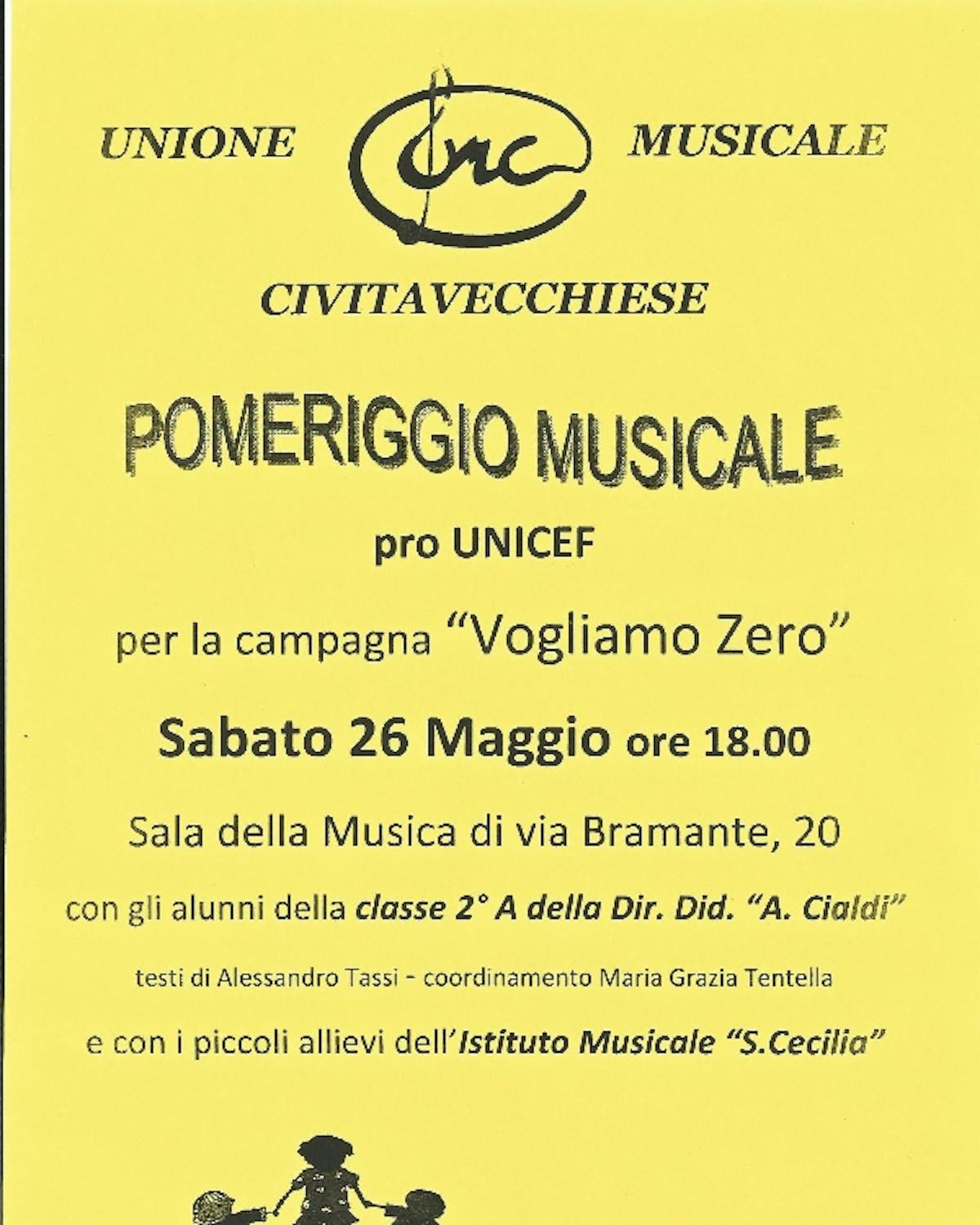Un pomeriggio musicale a Civitavecchia contro la mortalità infantile