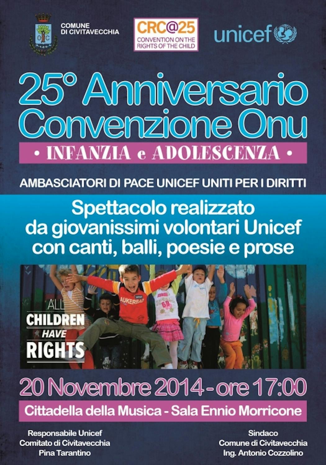 Civitavecchia è pronta a ricordare la giornata dell'Infanzia e dell'Adolescenza