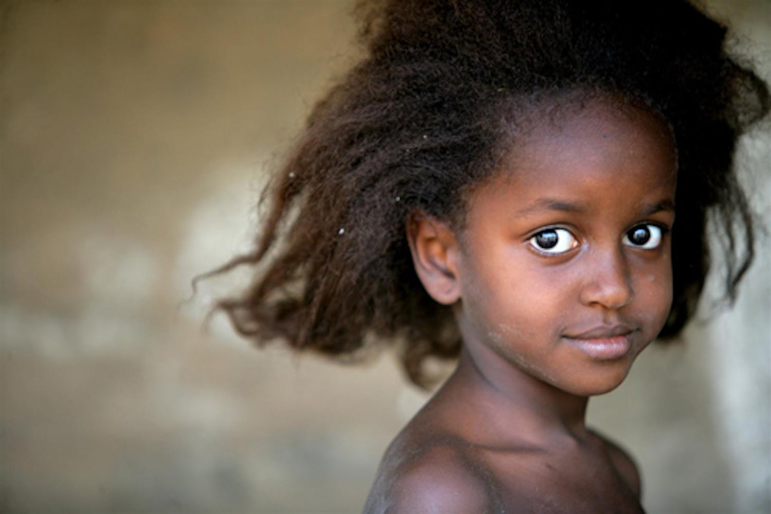 Una bambina nel villaggio di Cansate (Guinea Bissau) - ©UNICEF/HQ08-1775/G.Pirozzi