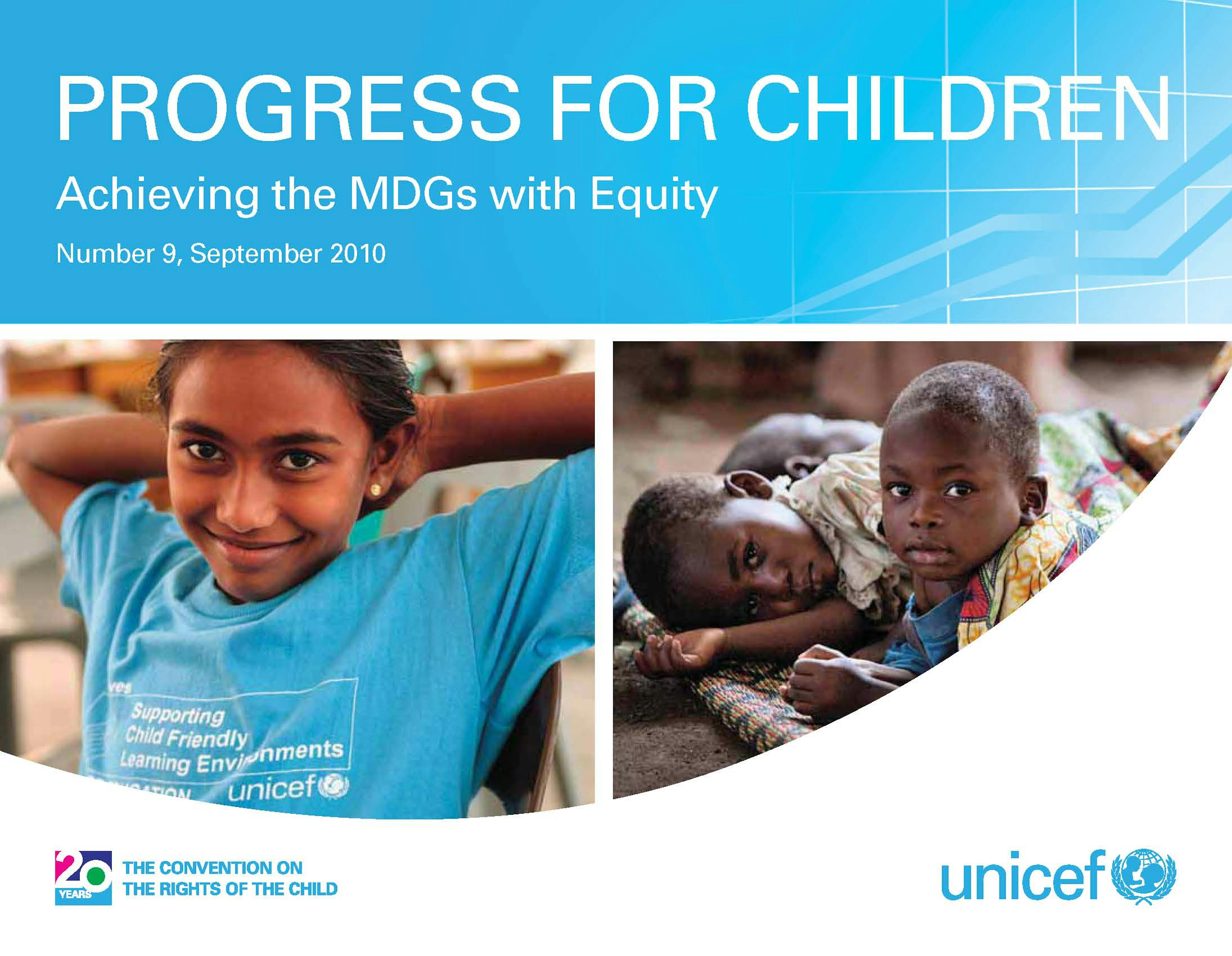 Copertina del rapporto Progress for Children 2010