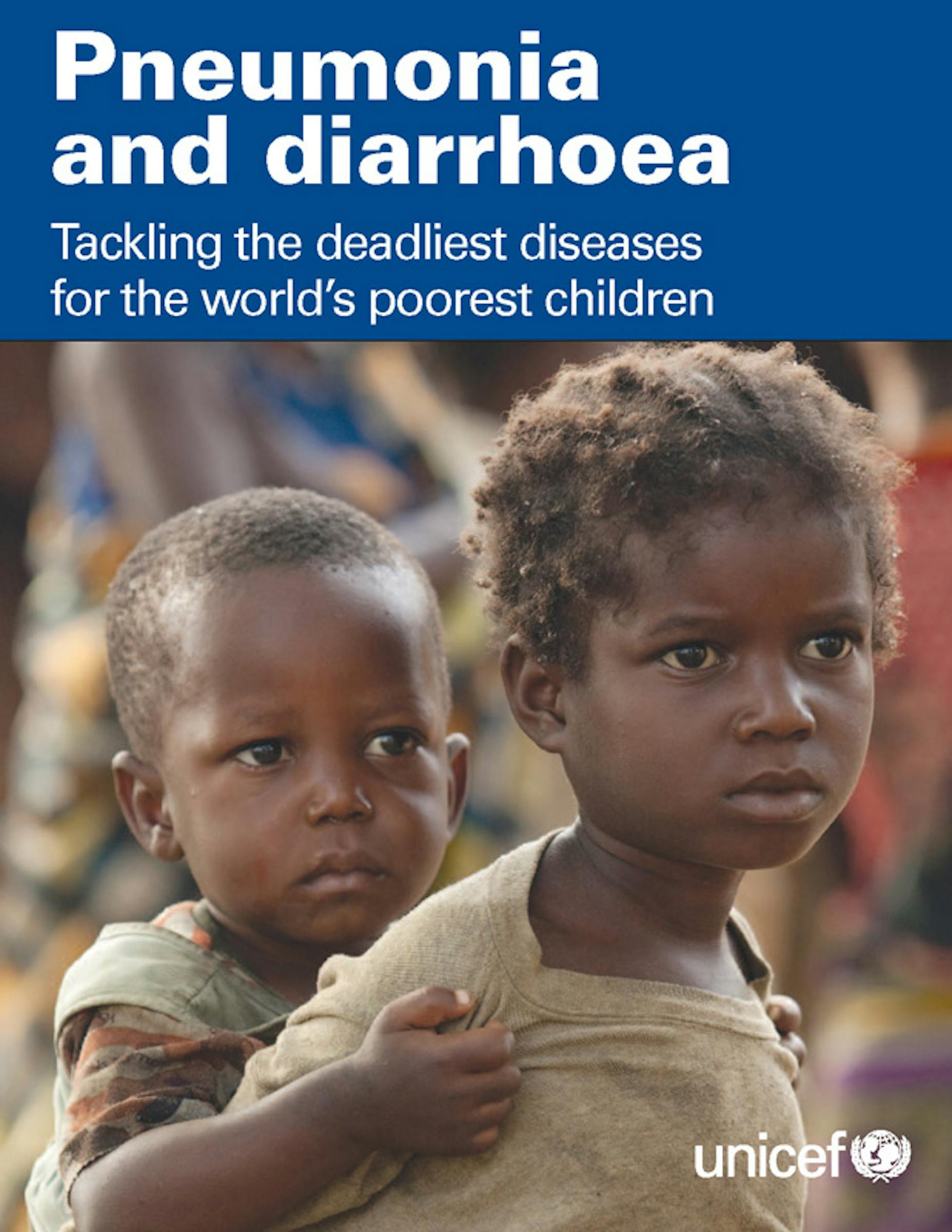 Copertina del Rapporto UNICEF 2012 su Polmonite e diarrea