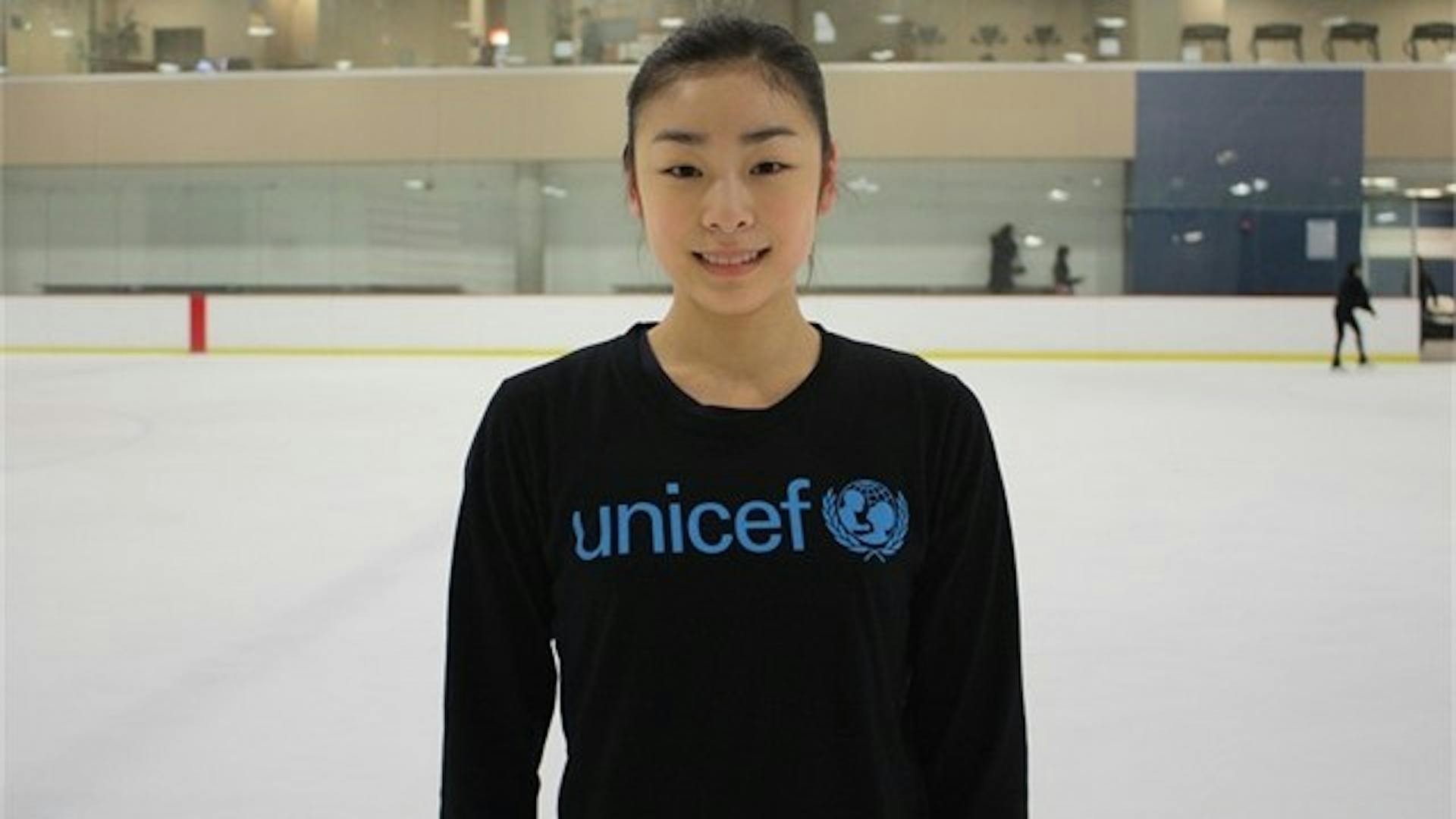 La campionessa mondiale di pattinaggio di figura Yuna Kim 