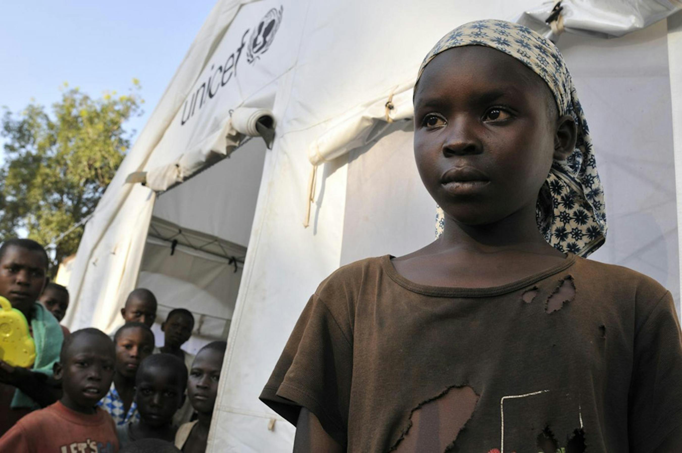 Felicia, 13 anni: come molti altri bambini di Bossangoa (Repubblica Centrafricana), viene ogni giorno allo 