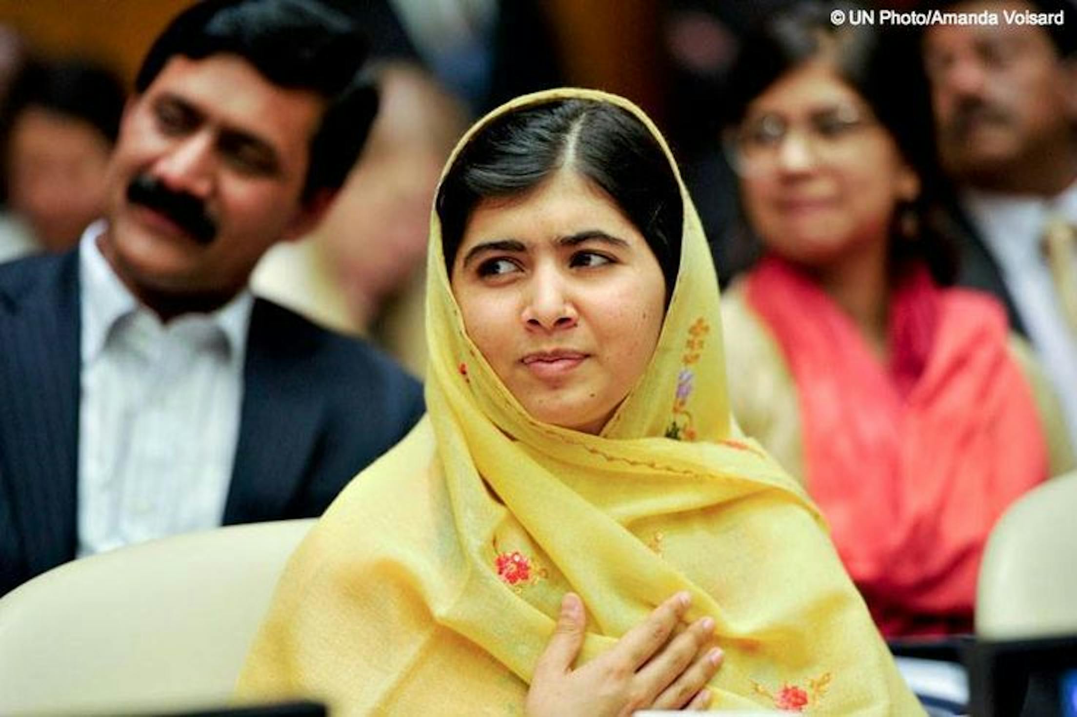 Malala Yousufzai, vinitrice del Premio Nobel 2014 insieme all'attivista per i diritti dei bambini in India Kailash Satyarthi