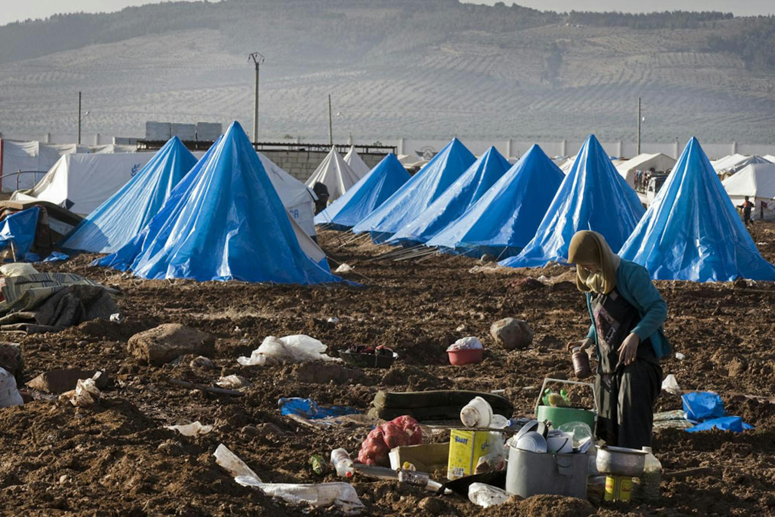 Il campo per sfollati di Bab Al Salam, nel nord della Siria ai confini con la Turchia - ©UNICEF/NYHQ2014-0009/Giovanni Diffidenti