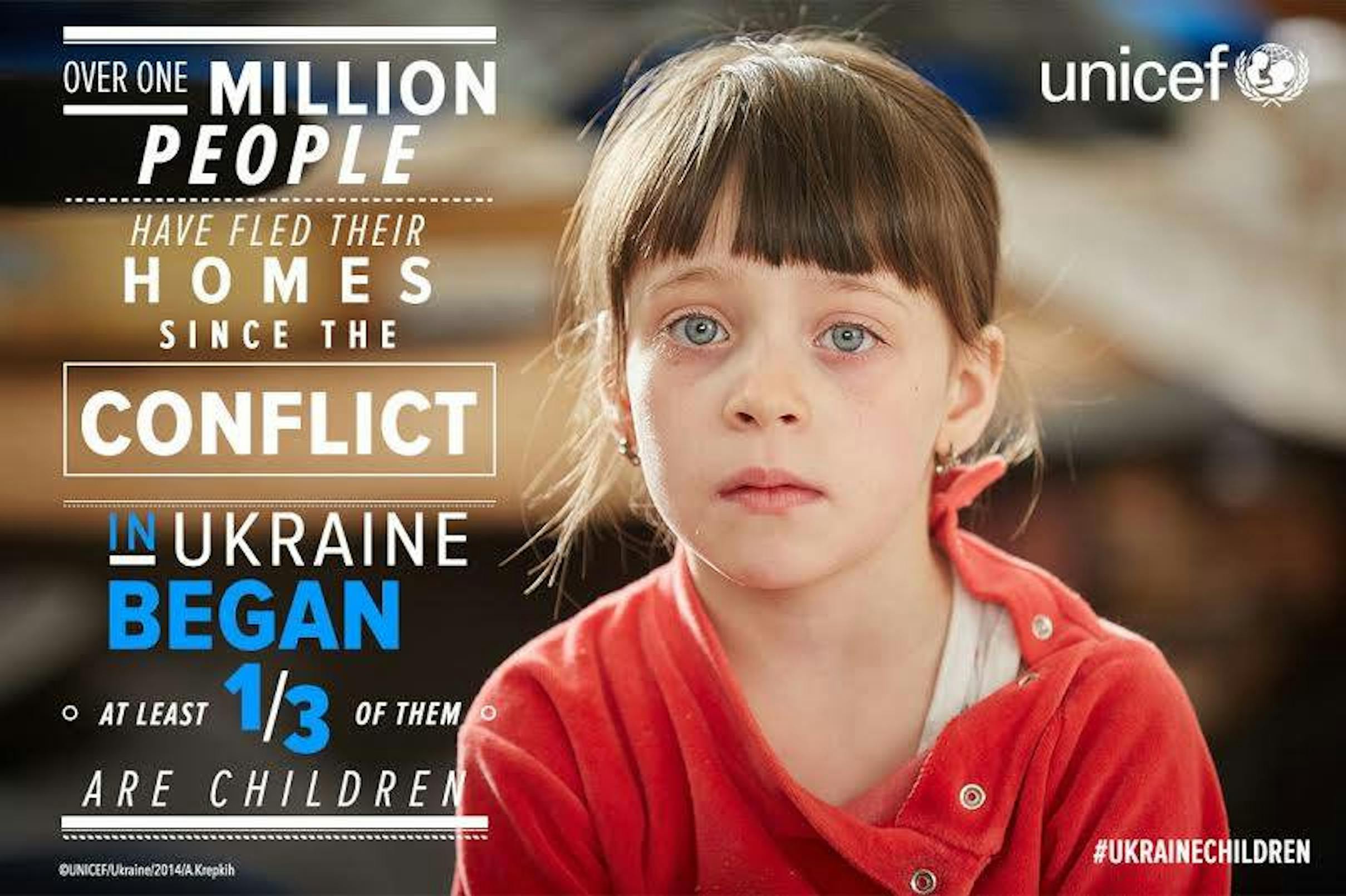 In Ucraina, un milione di sfollati ha dovuto abbandonare la propria casa per il conflitto, un terzo degli sfollati sono minori