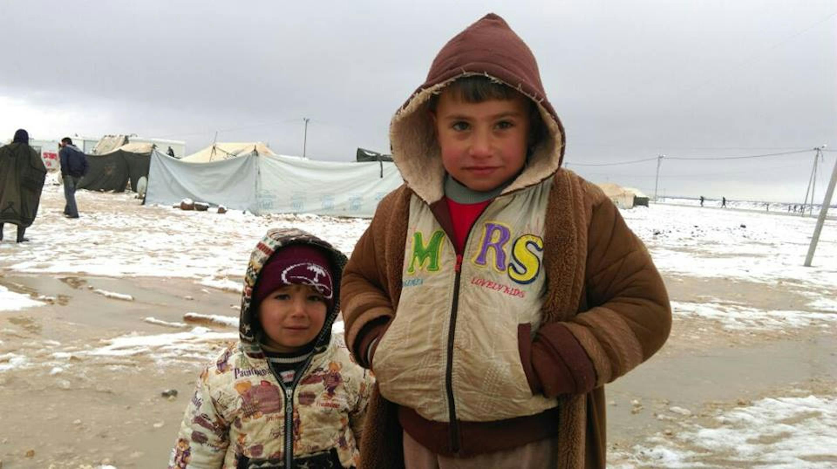 Due bambini siriani nel campo profughi di Za'atari, in Giordania - ©UNICEF Giordania/2015