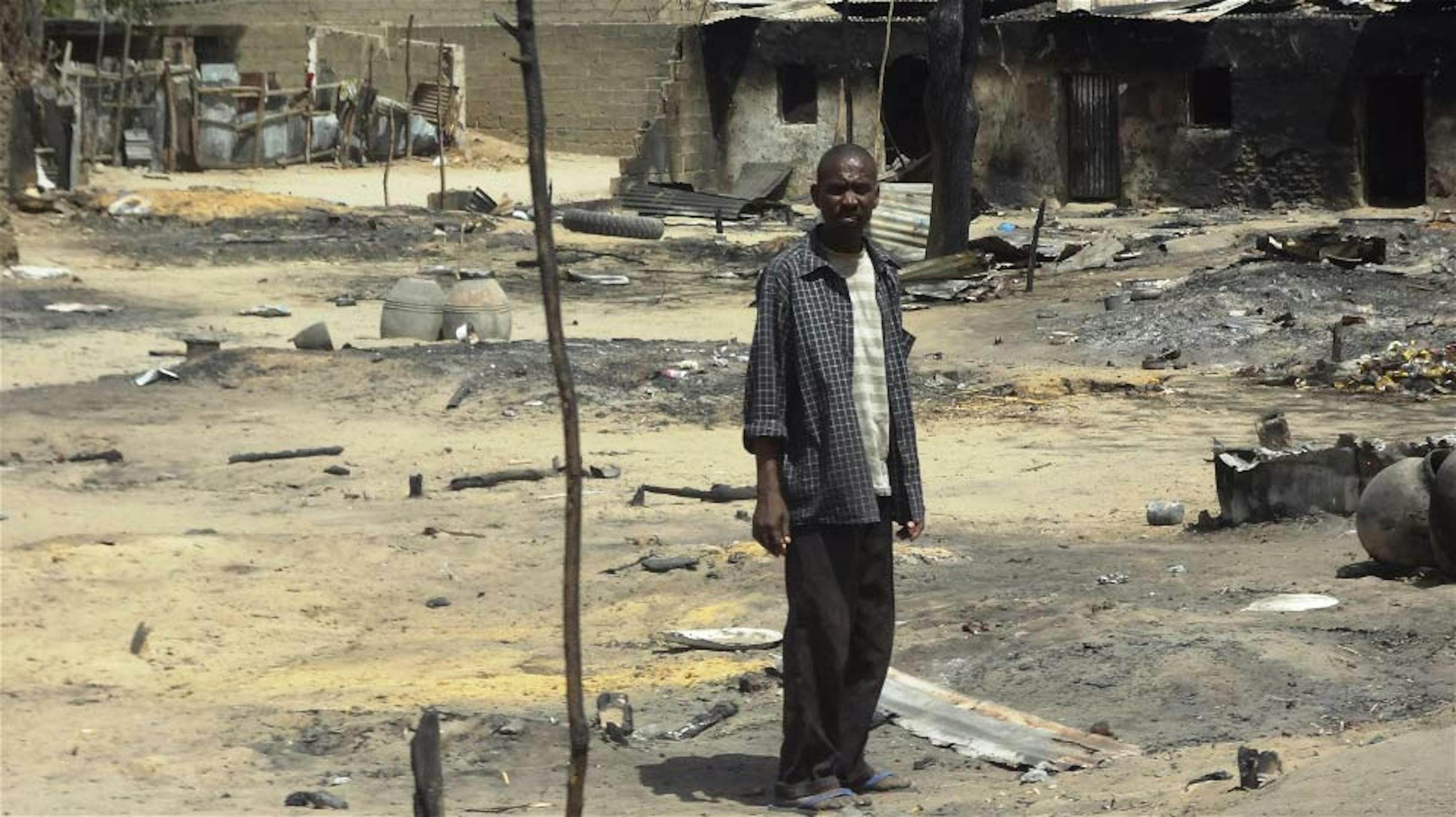 Un quartiere della città di Baga praticamente raso al suolo dai terroristi di Boko Haram - ©IRIN/Aminu Abubakar
