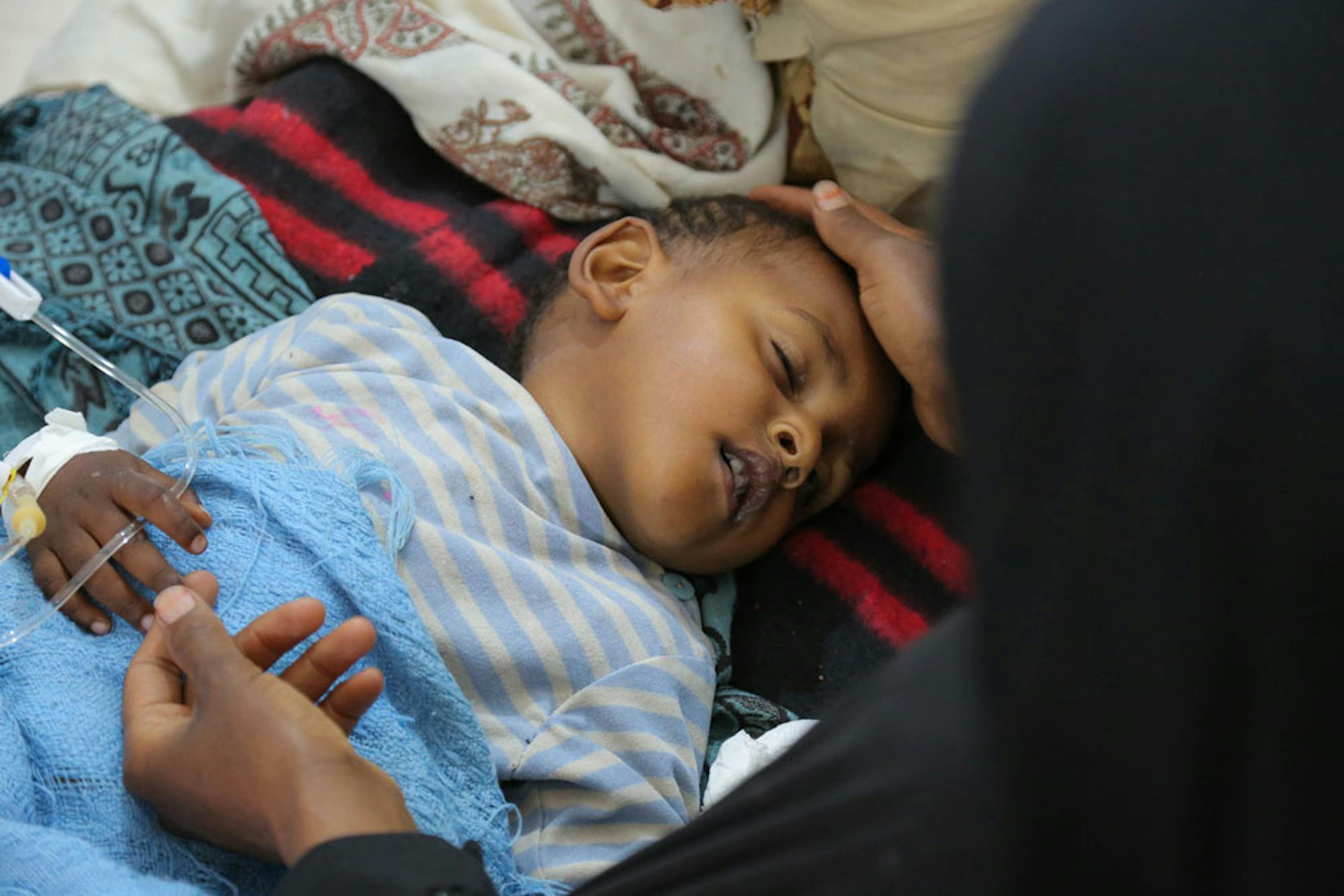 Un bambino in terapia per sospetto colera nell'ospedale pediatrico 