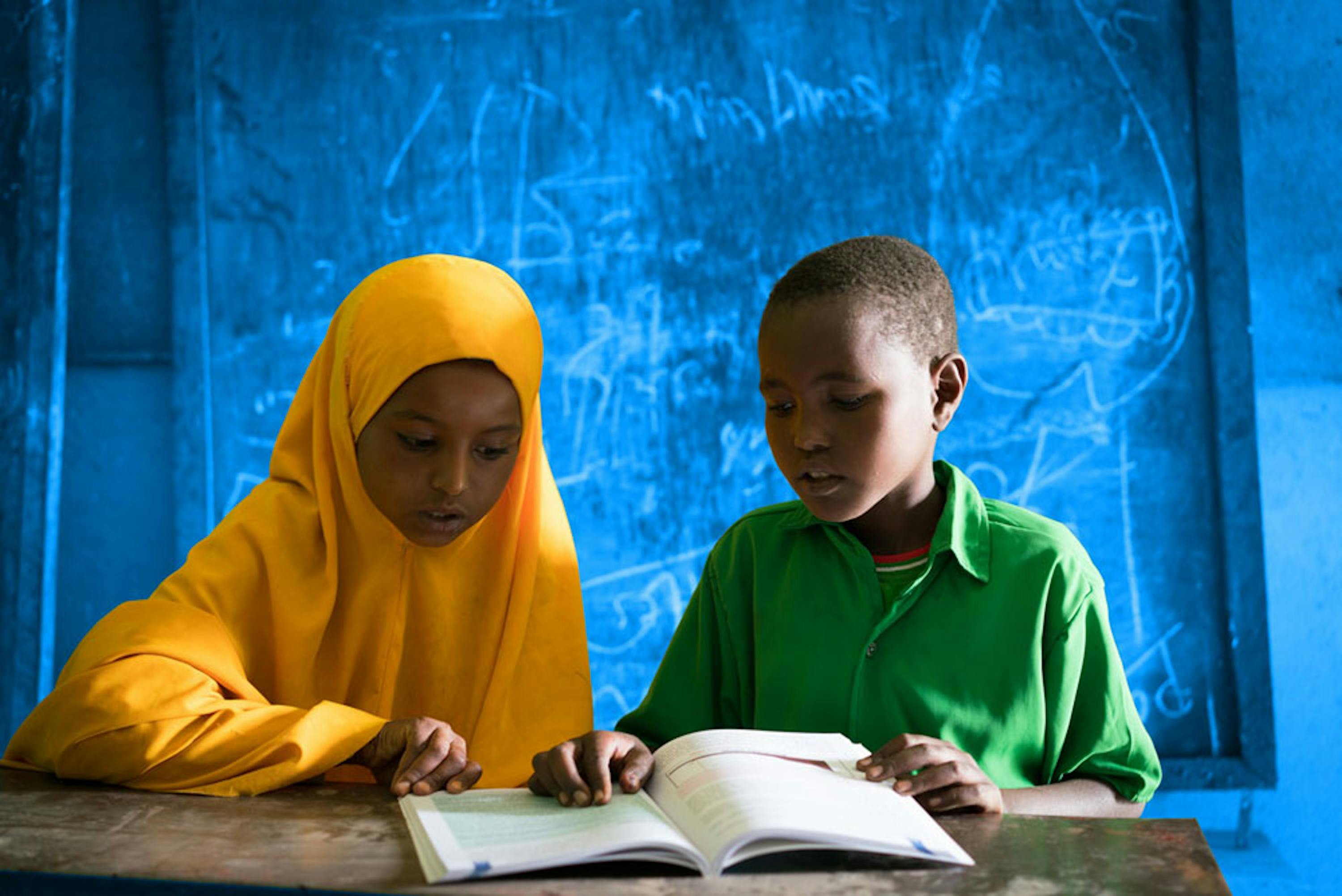 Nimo e Mohamad, alunni di una scuola in Etiopia - ©UN074462/Lister
