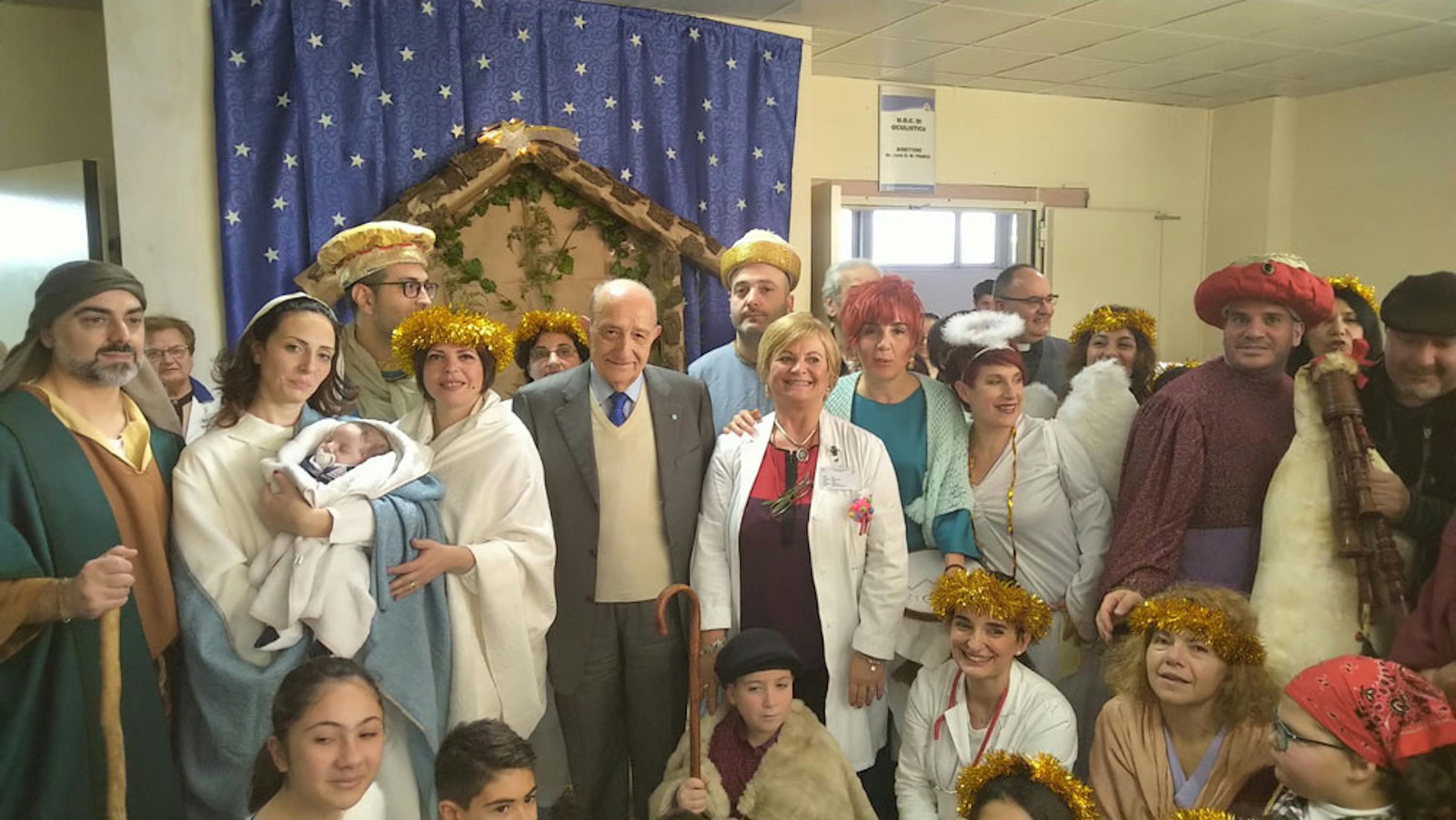 Un momento della visita del Presidente dell'UNICEF Italia F. Samengo all'Ospedale Metropolitano di Reggio Calabria - ©UNICEF Italia/2018