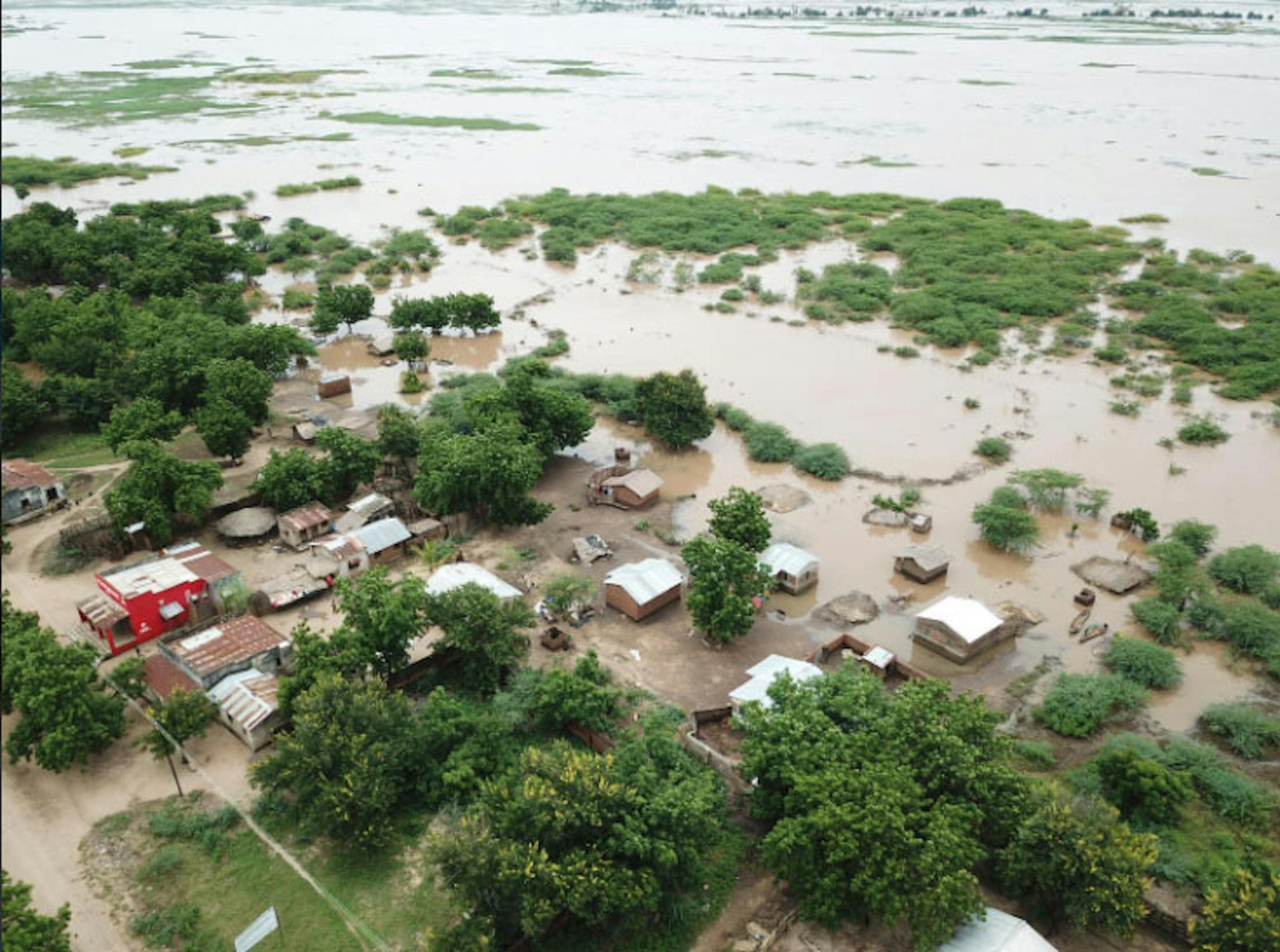 Un'immagine aerea di una zona del Malawi colpita dal ciclone tropicale Idai - ©UNICEF Malawi