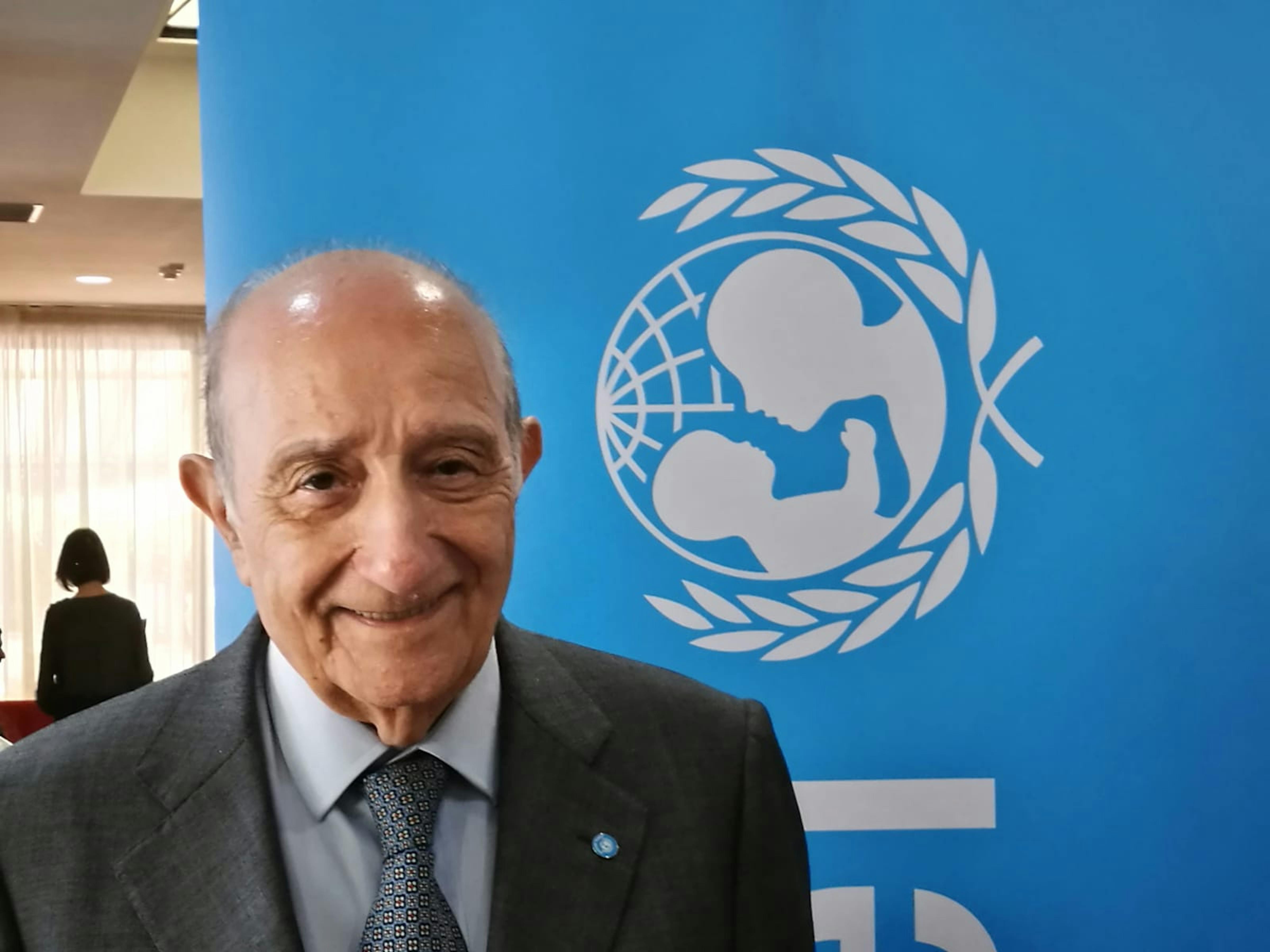 Il Presidente dell'UNICEF Italia Francesco Samengo - ©UNICEF Italia/2019