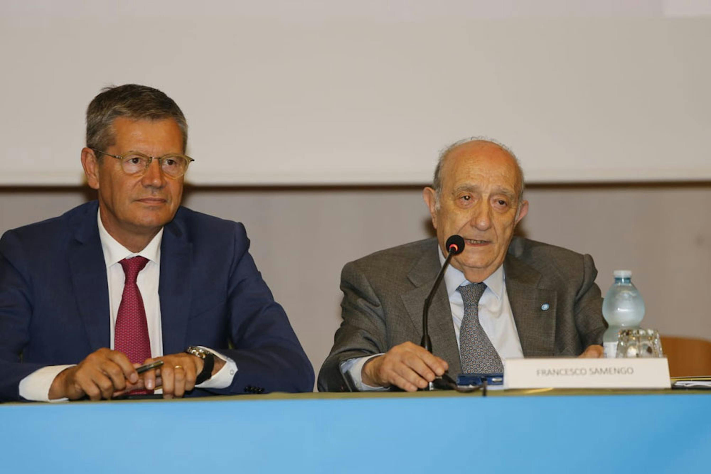 Il Presidente dell’UNICEF Italia Francesco Samengo e il Capo del Corpo Nazionale dei Vigili del Fuoco Fabio Dattilo - ©UNICEF Italia/2019/A.Longobardi