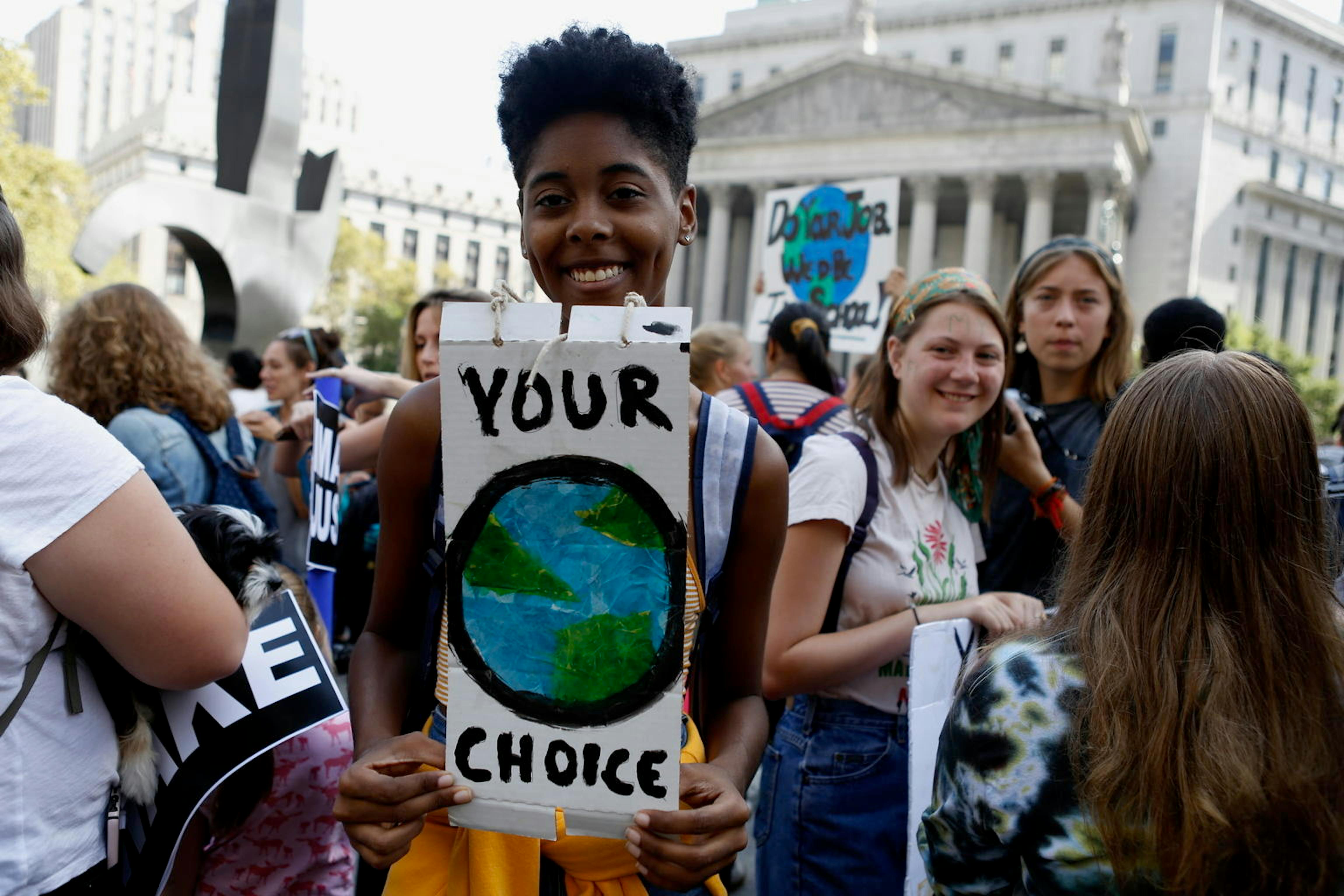 Una recente manifestazione per il clima a New York - ©UNICEF/UNI206830/Chalasani